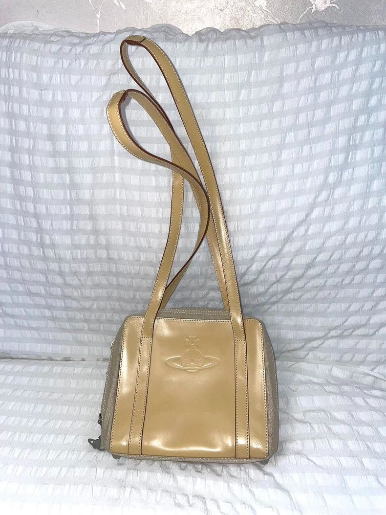 Vivienne Westwood Vivienne Westwood Single shoulder leather khaki patchwork Size ONE SIZE - 4 Thumbnail