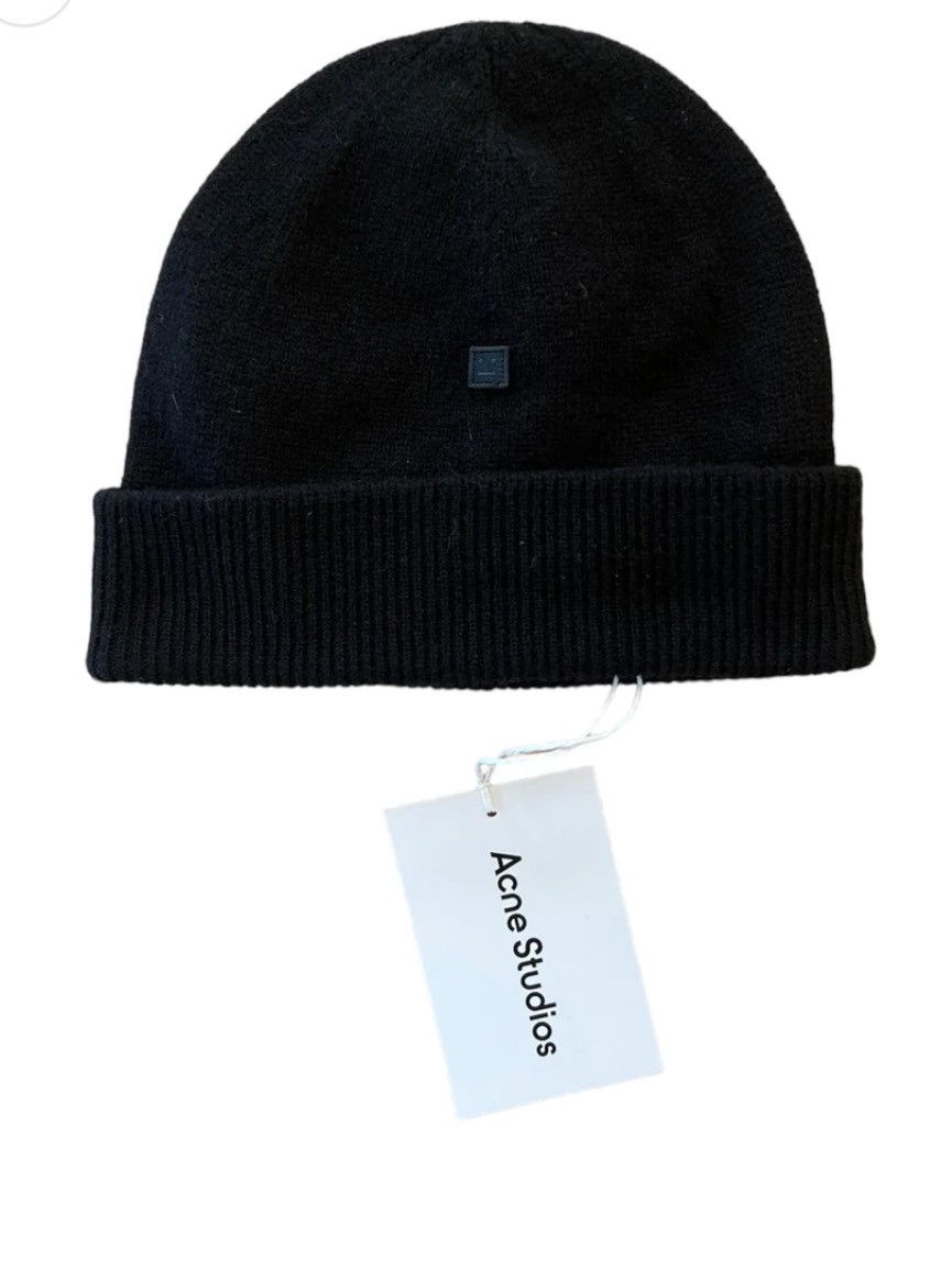 Acne Studios Micro Face Beanie in Black