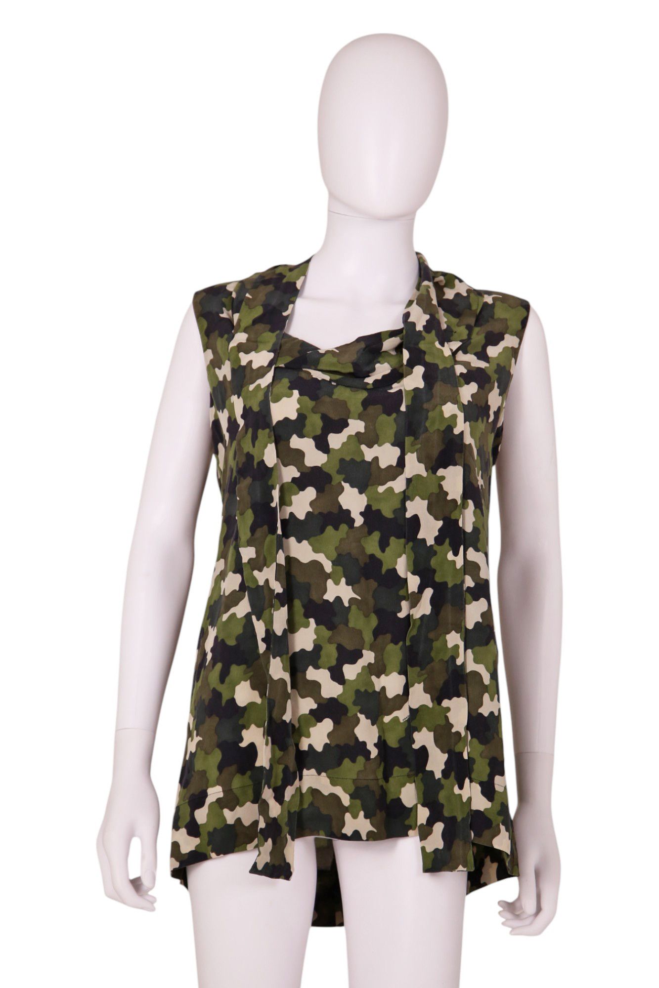 Prada Pre - Fall 2010 Camo Sleveless Tank Top Size M / US 6-8 / IT 42-44 - 1 Thumbnail