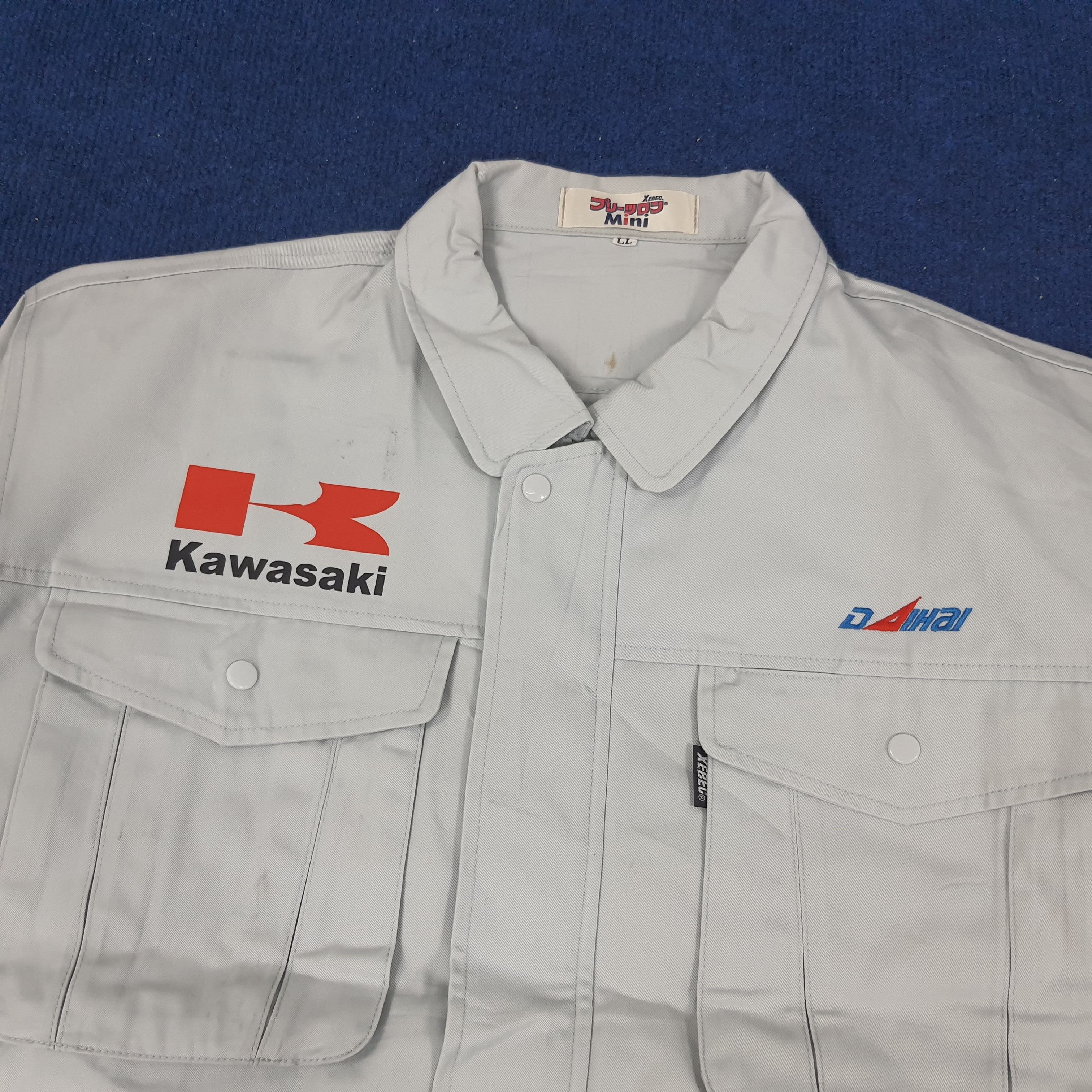 Japanese Brand × Vintage Vintage KAWASAKI Japan Motorsports Custom Jacket C233N14 Size US L / EU 52-54 / 3 - 4 Thumbnail