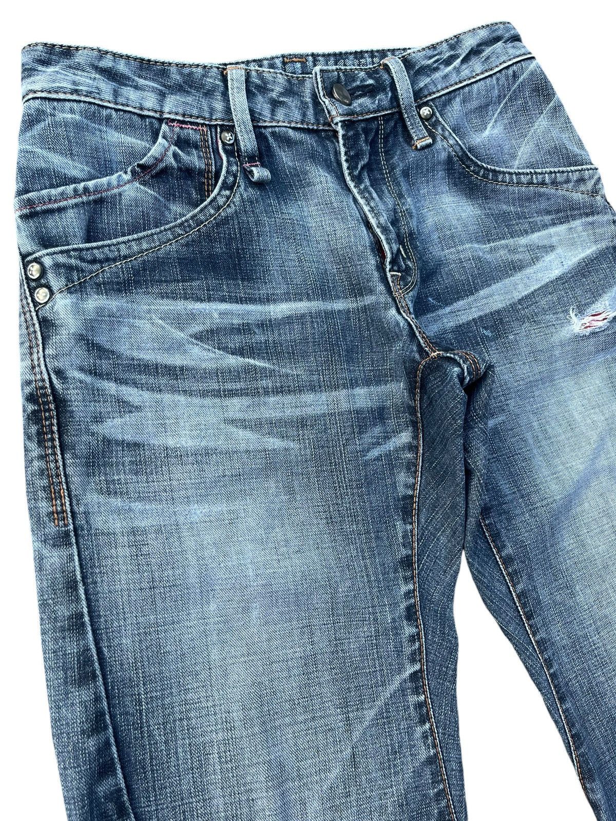 Japanese Brand Vintage Japanese Brand Blue Washed J Cut Vulgar Barrel Jeans Size US 28 / EU 44 - 10 Thumbnail