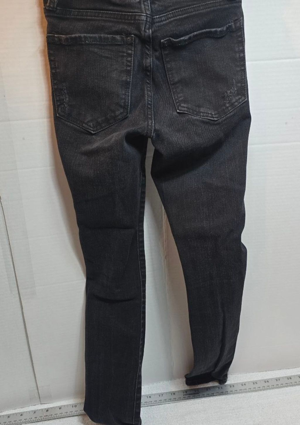 Aeropostale Women's Aeropostale Black Distressed High Rise Jeggings 00 Size 24" / US 00 / IT 34 - 8 Thumbnail