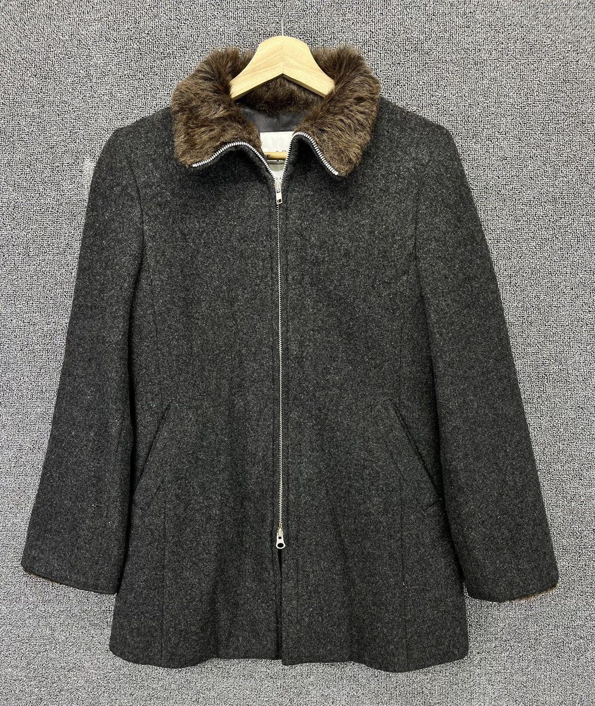 Issey Miyake Vintage Issey Miyake Sunao Kuwahara Fur Wool Jacket Size S / US 4 / IT 40 - 1 Thumbnail