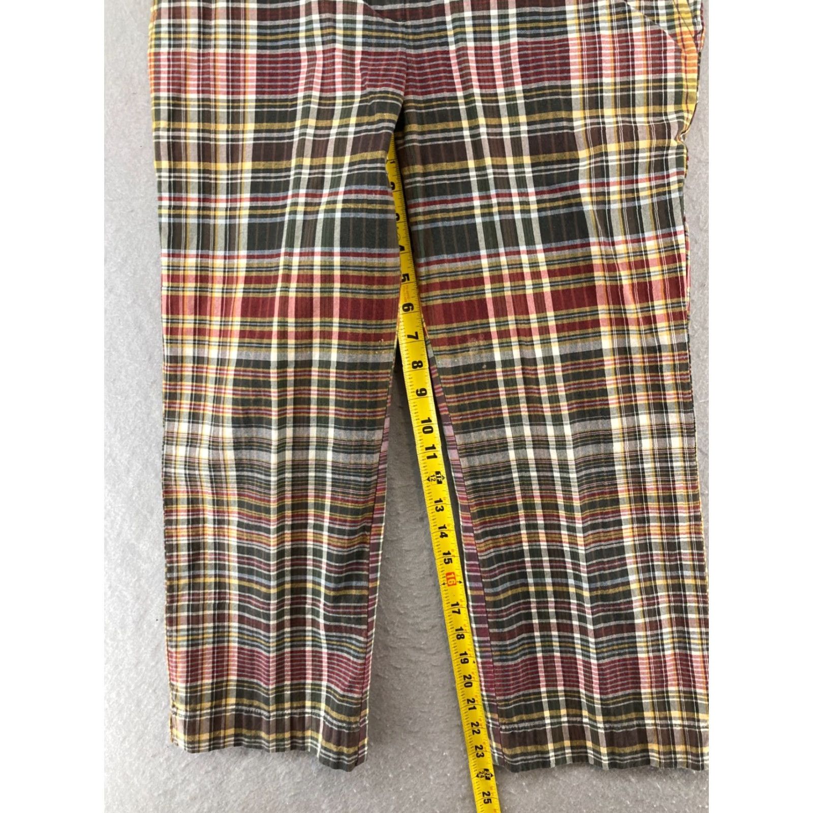 Tommy Hilfiger Tommy Hilfiger Womens Pants 6 Plaid Ankle Wide-Leg City 90s Casual Formal Business Size 28" / US 6 / IT 42 - 5 Thumbnail