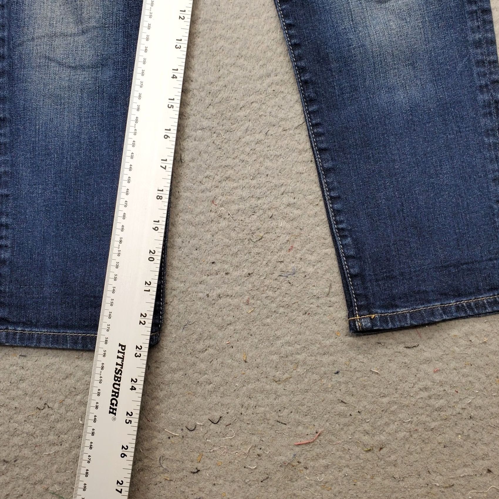 Vintage KUT from the Kloth Angie Cropped Boyfriend Jeans Womens 4 Blue Denim Skinny Leg Jeans Size 27" / US 4 / IT 40 - 4 Thumbnail