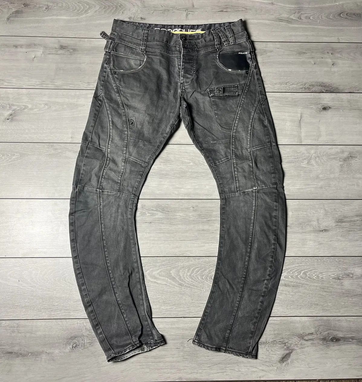 Southpole Vintage Police biker style denim jeans y2k Japanese Size US 36 / EU 52 - 1 Thumbnail