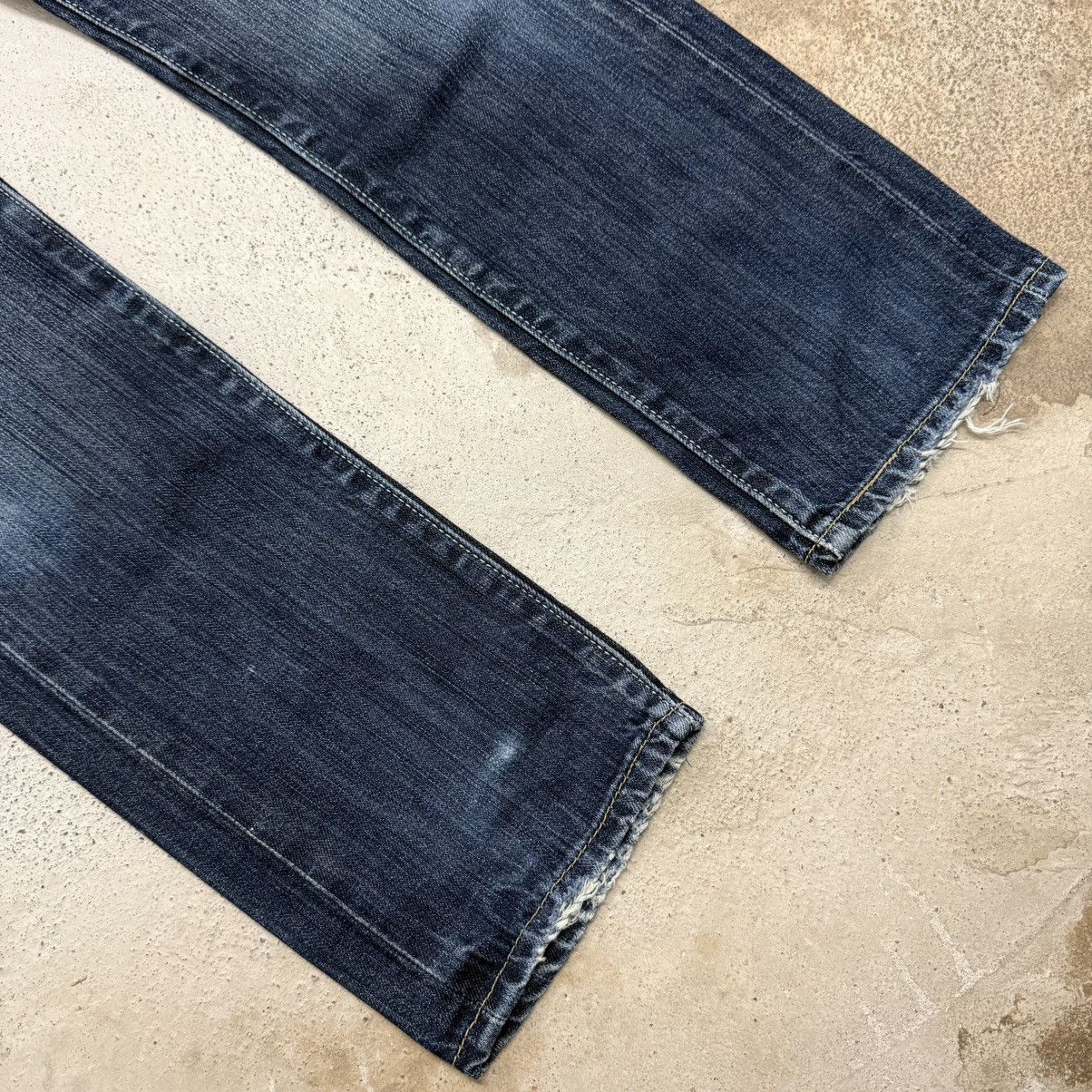 Levi's Levis 505 Selvedge Slim Straight Distressed Denim Pants Size US 28 / EU 44 - 6 Thumbnail