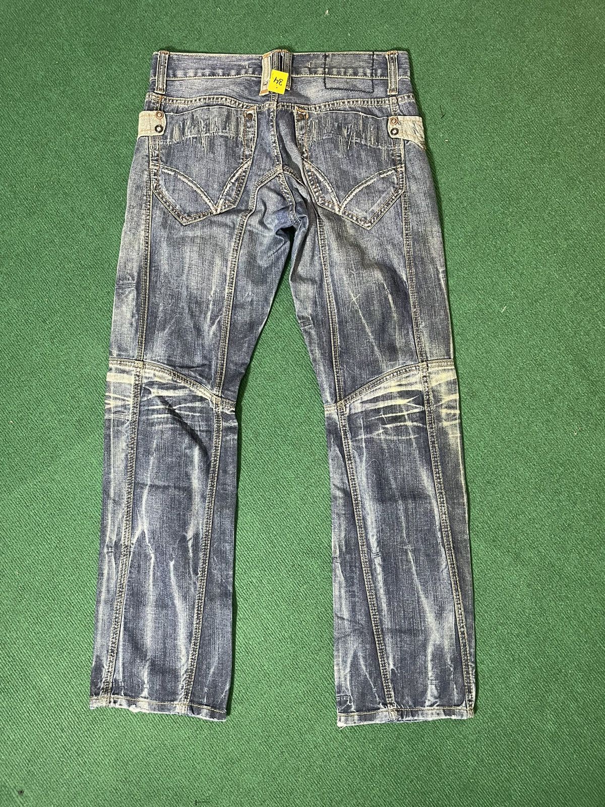 If Six Was Nine Red Bridge Distressed Jeans Size US 32 / EU 48 - 6 Thumbnail