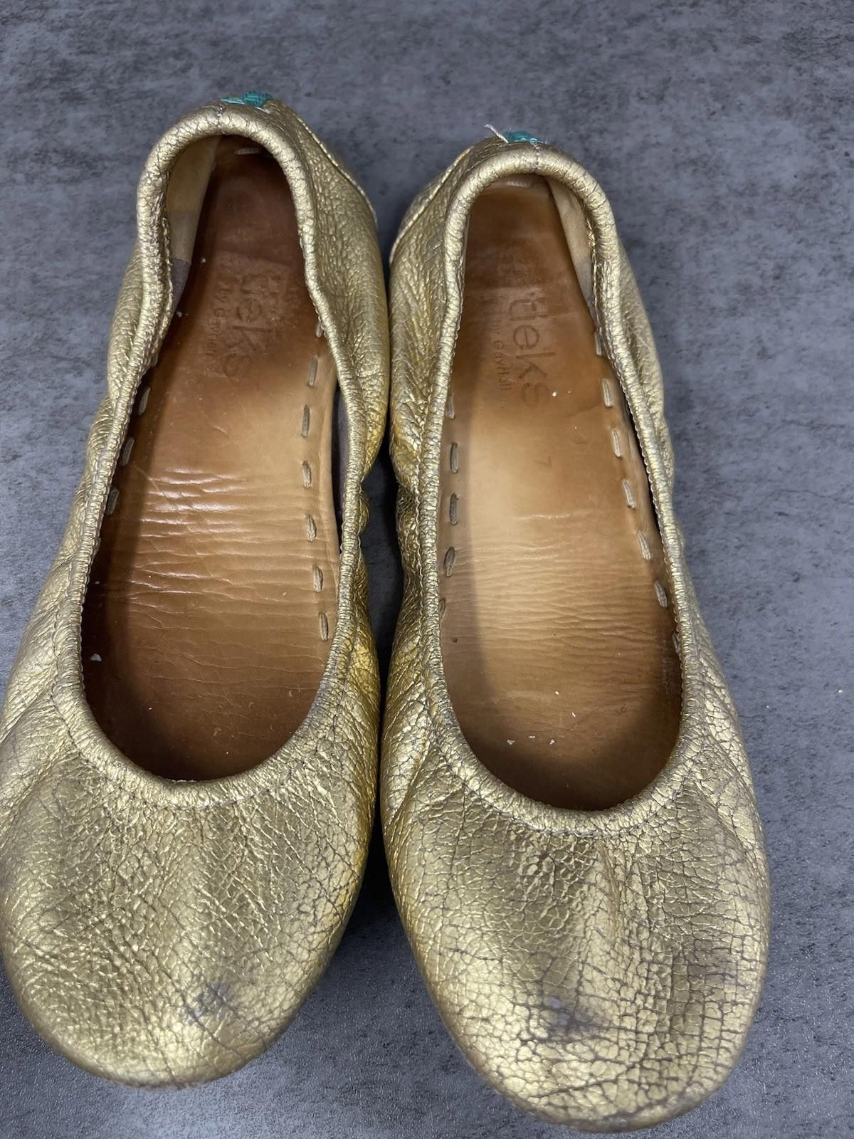 Andrew's Ties Tieks Gavrieli Ballet Flats Womens Size 7 Golden Glitz Size US 7 / IT 37 - 9 Thumbnail