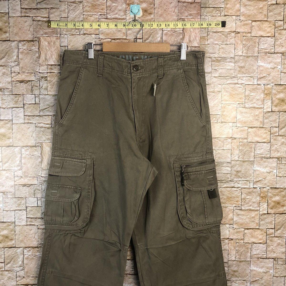 Japanese Brand Vache Brown Cargo Multipocket Pants #A110 Size US 32 / EU 48 - 2 Thumbnail