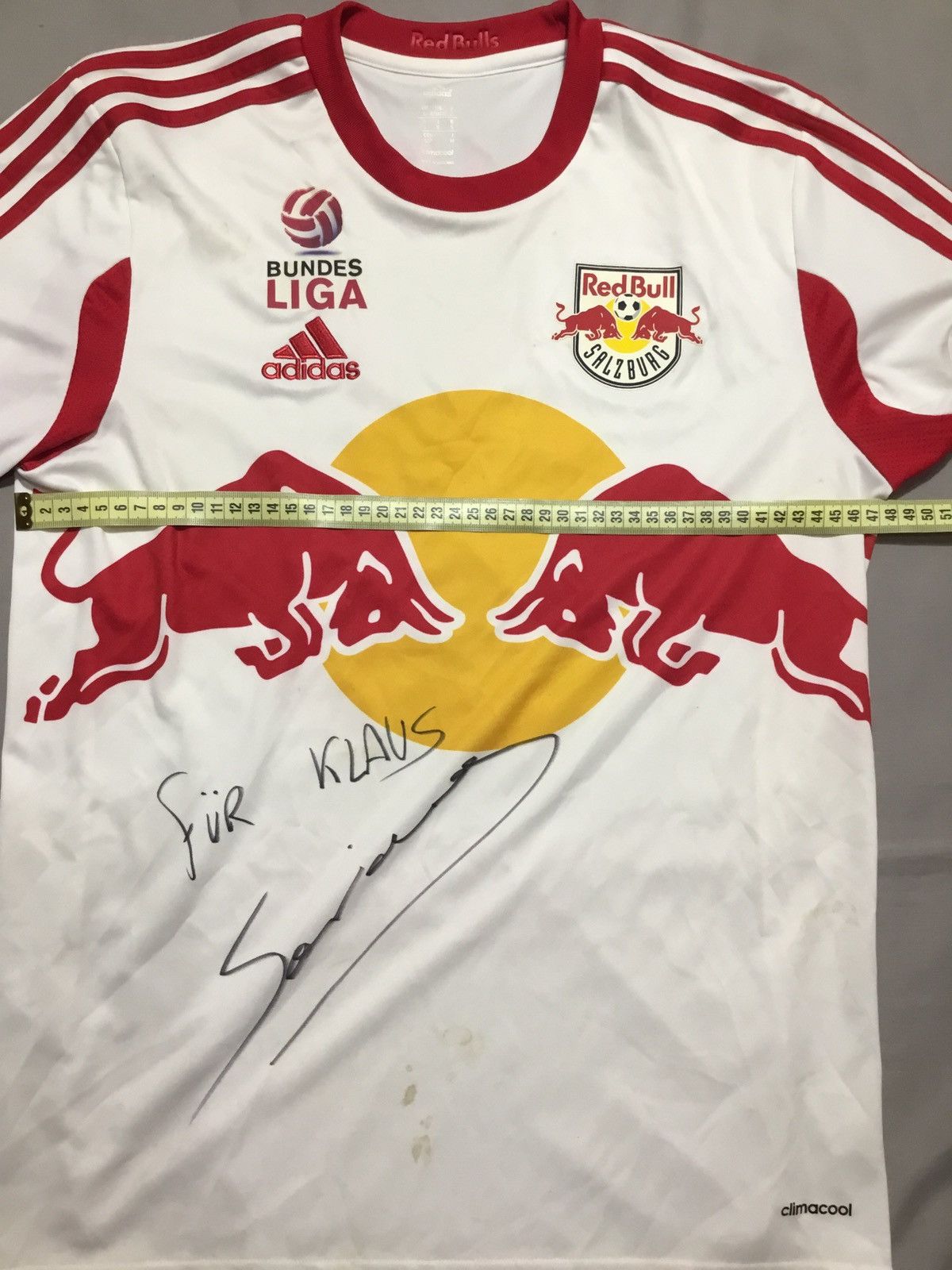Adidas Red Bull Salzburg 2012/13 Original Shirt Size S #26 Soriano Size US S / EU 44-46 / 1 - 7 Thumbnail