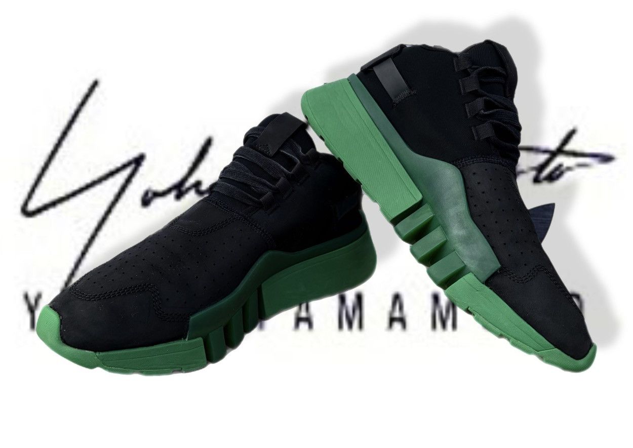 Adidas × Y-3 Adidas Y-3 Yohji Yamamoto Ayero Black Green Sneakers Low Size US 9.5 / EU 42-43 - 5 Thumbnail