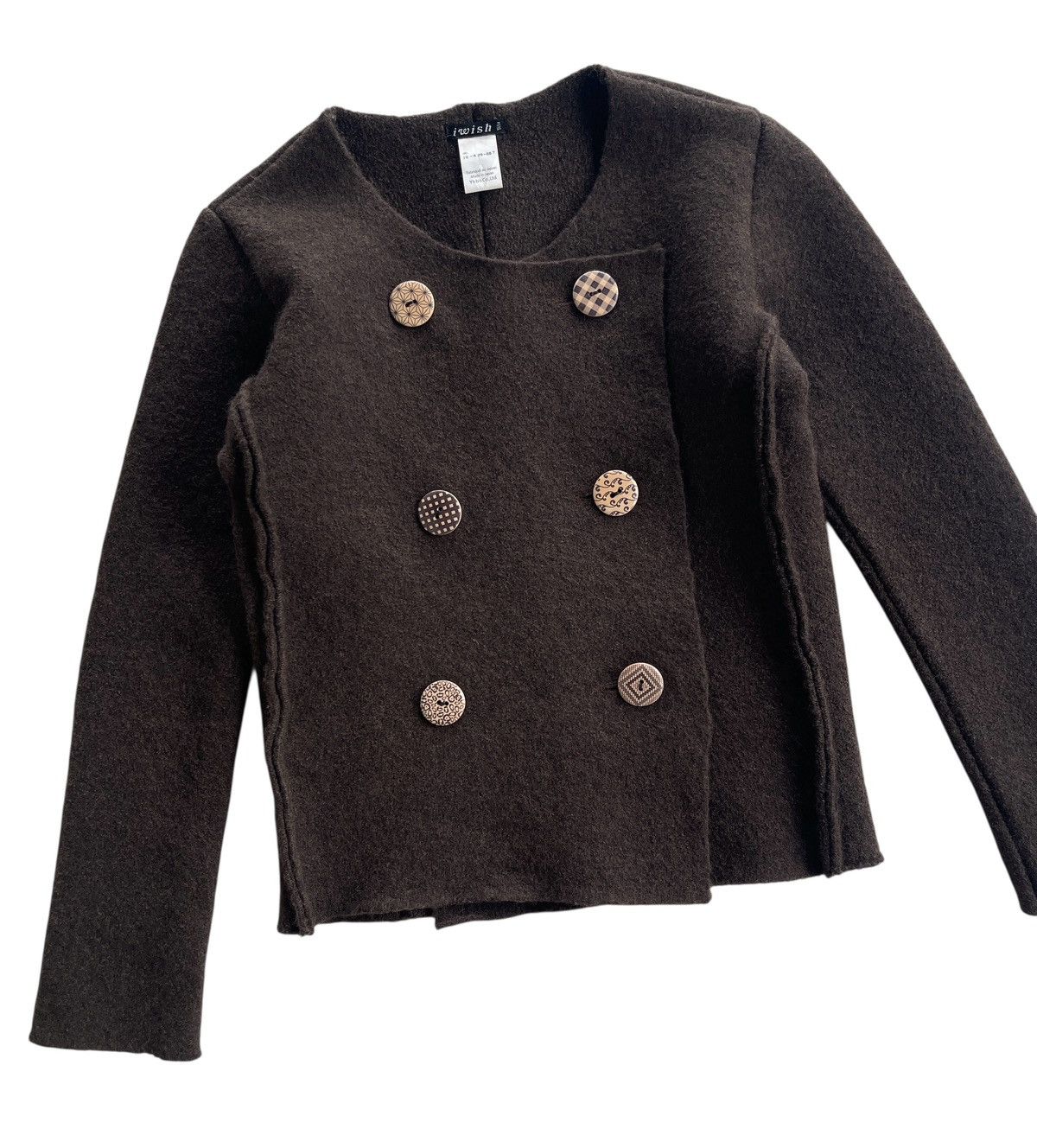 Y's Iwish Y's Bis Yohji Yamamoto Double Breasted Cropped Jacket Size XS / US 0-2 / IT 36-38 - 2 Thumbnail