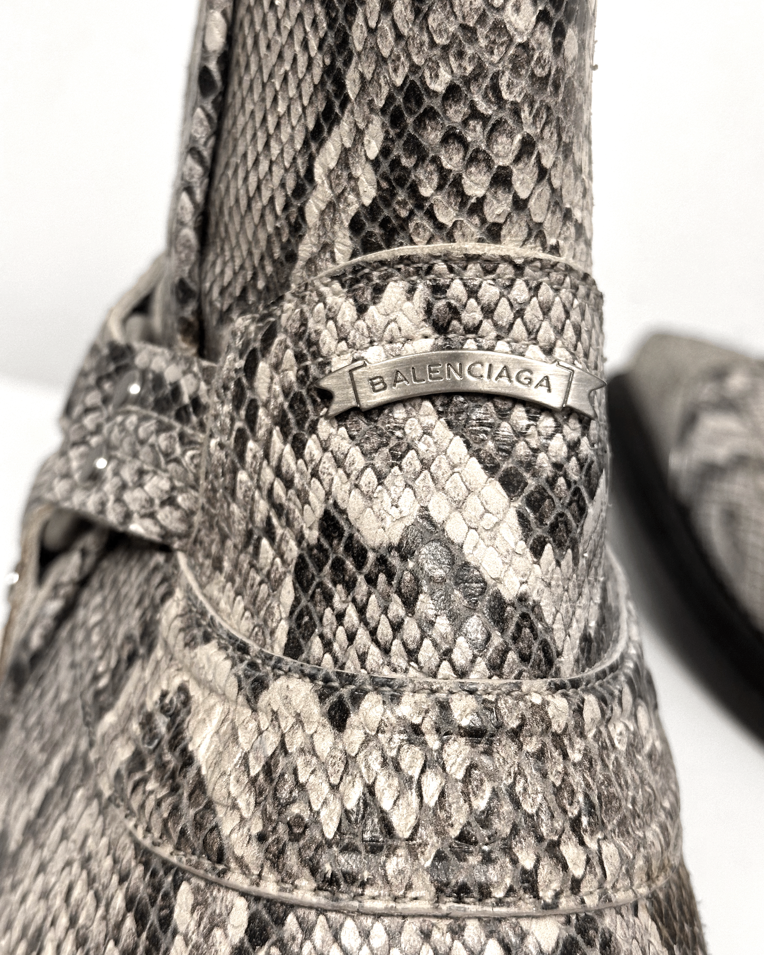 Balenciaga Balenciaga Santiag Snakeskin Metal Toe Harness Cowboy Boots Size US 10 / EU 43 - 10 Thumbnail