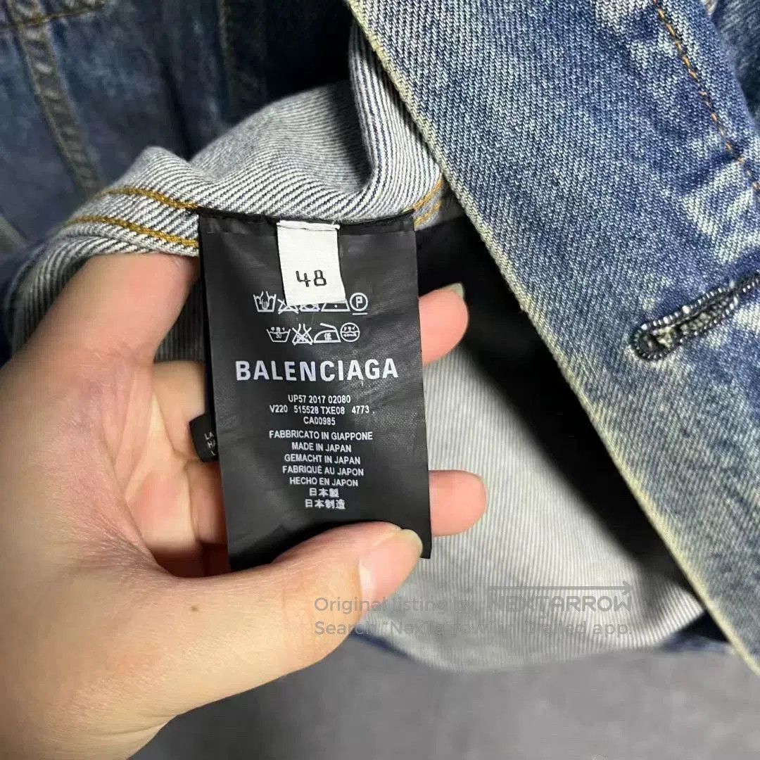 Balenciaga balenciaga blue denim logo jacket size 48. Size US M / EU 48-50 / 2 - 4 Thumbnail