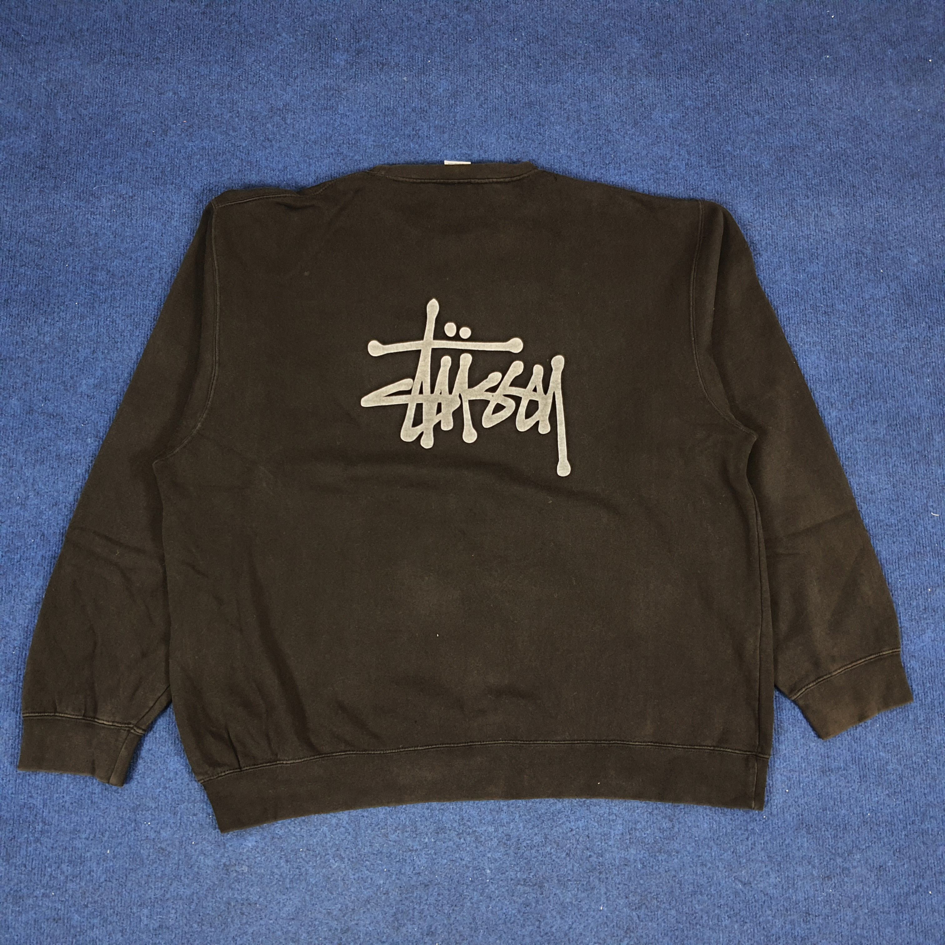 Stussy × Vintage Vintage Stussy Streetwear Baggy Style Hoodies Size US XL / EU 56 / 4 - 4 Thumbnail