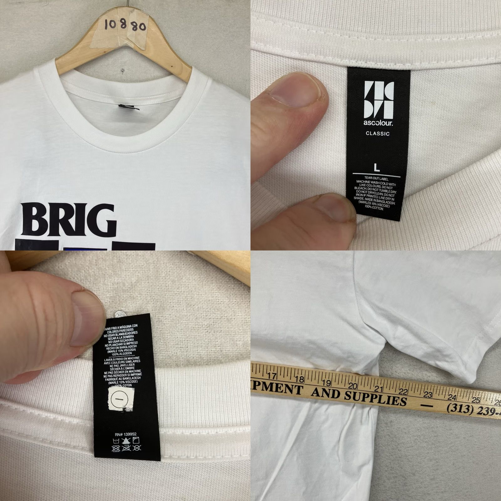 Vintage BRIG T-Shirt Mens Large BLACK FLAG Resistance Equality PRIDE Iron Size US L / EU 52-54 / 3 - 8 Thumbnail