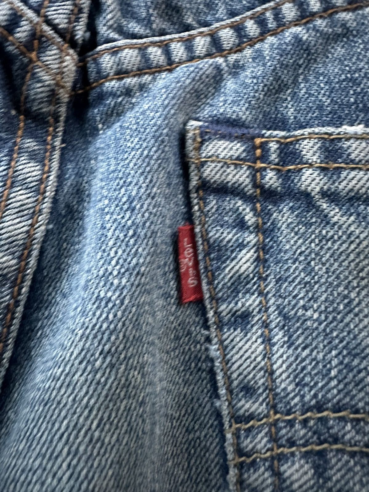 Levi's Vintage 90s Levis 504 Worn Dirty Denim 32x33 D168 Size US 32 / EU 48 - 7 Thumbnail