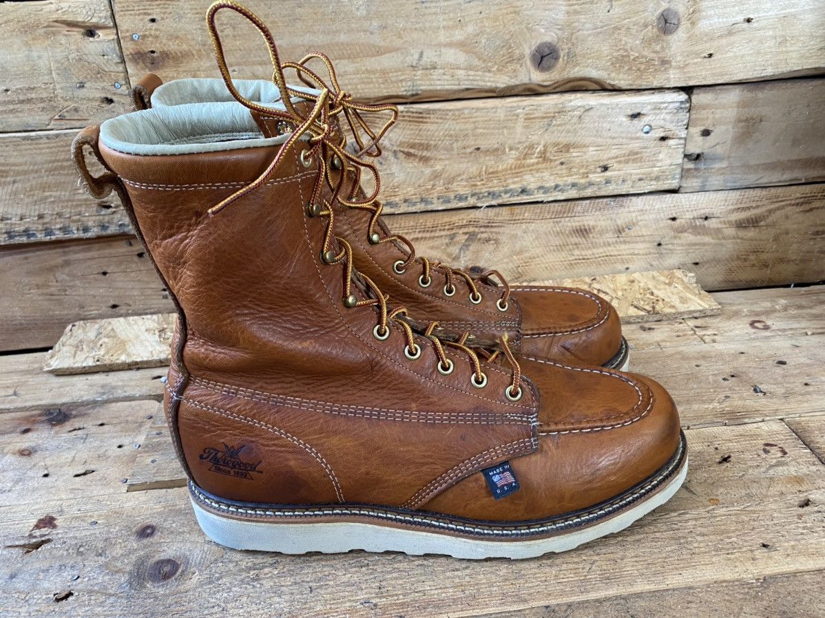 Thorogood Thorogood american heritage moc-toe brown leather boots12EE Size US 12 / EU 45 - 7 Thumbnail