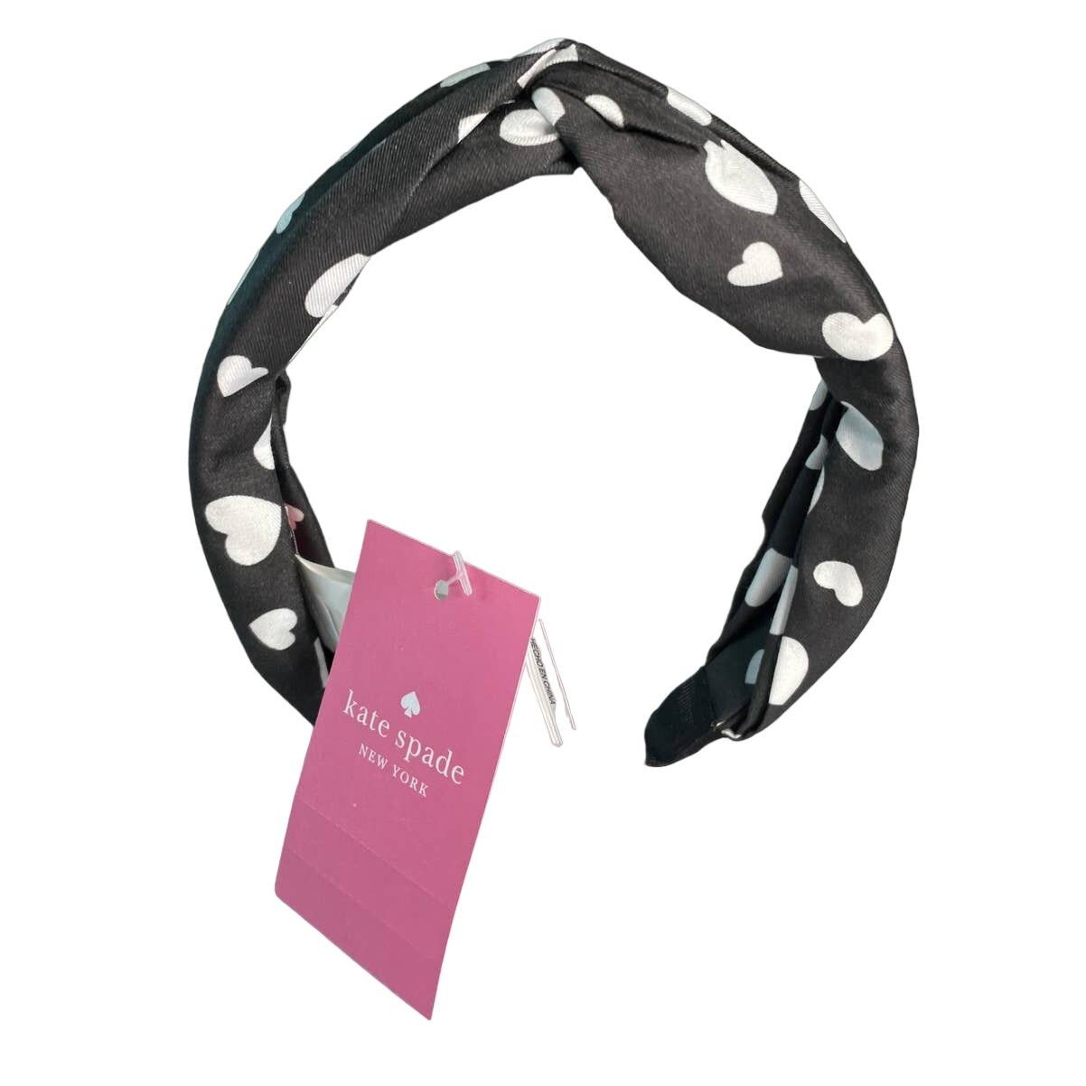 Kate Spade Kate Spade Love Hearts Twisted Headband Black Multi Size ONE SIZE - 1 Thumbnail