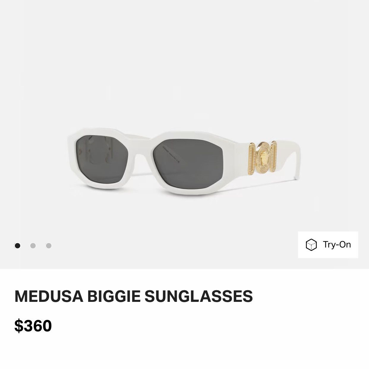 Versace Versace Medusa Biggie Sunglasses Size ONE SIZE - 9 Thumbnail