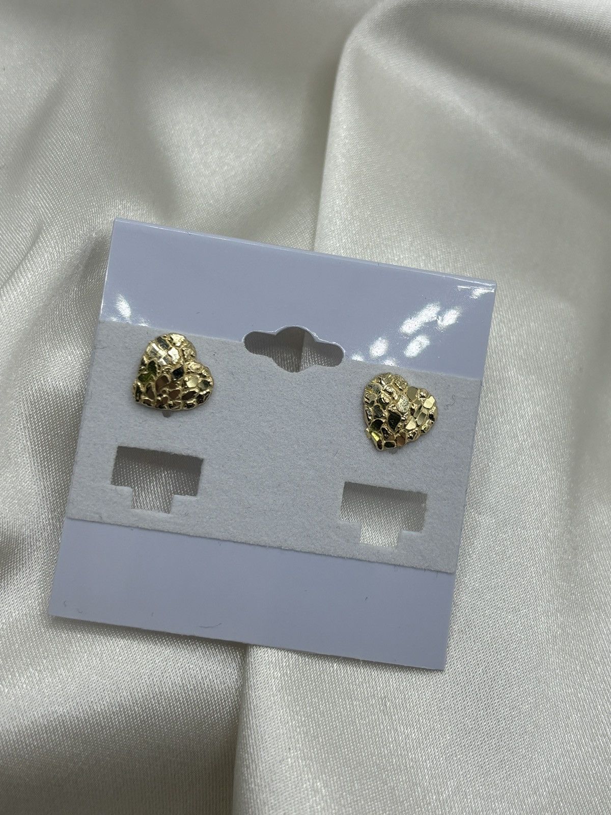 Other 10K Heart Nugget Earrings Size ONE SIZE - 4 Thumbnail