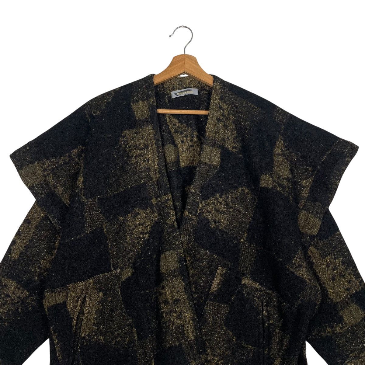 Issey Miyake Vintage 80s Issey Miyake Asymmetrical Wool Jacket Size US M / EU 48-50 / 2 - 2 Thumbnail
