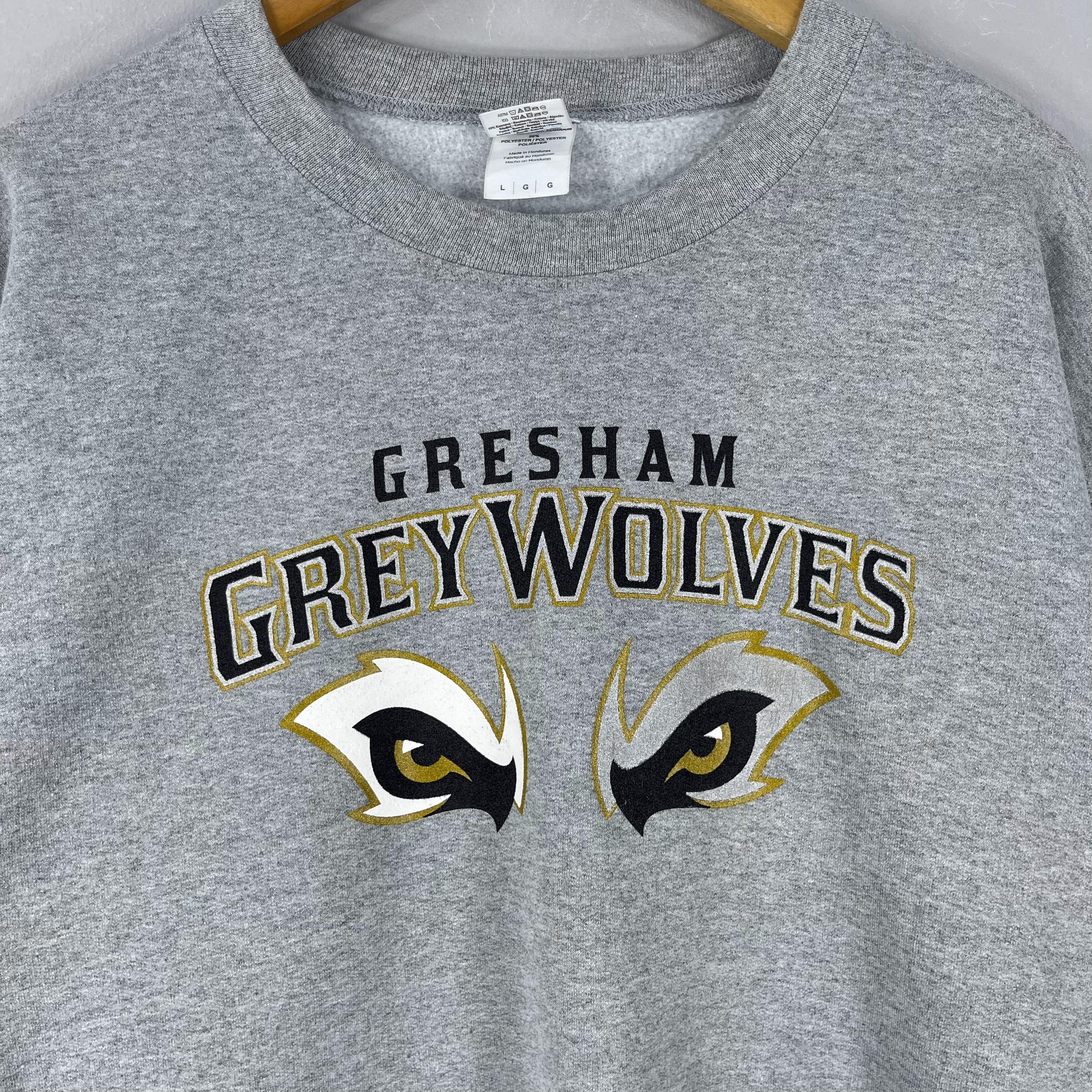 Vintage Vintage GRESHAM GREYWOLVES Baseball Sweatshirt Size US L / EU 52-54 / 3 - 2 Thumbnail