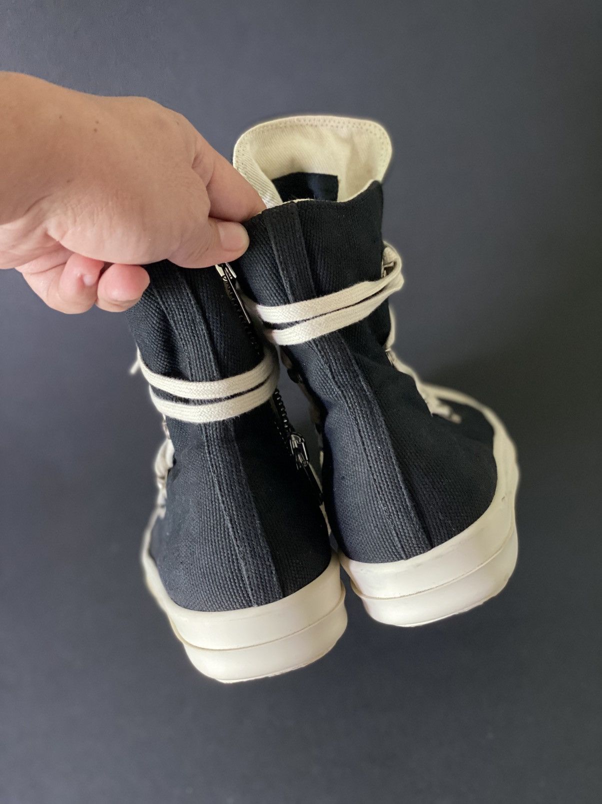 Designer × Rick Owens × Rick Owens Drkshdw Rick Owens drkshdw hexa black canvas Size US 9.5 / EU 42-43 - 7 Thumbnail