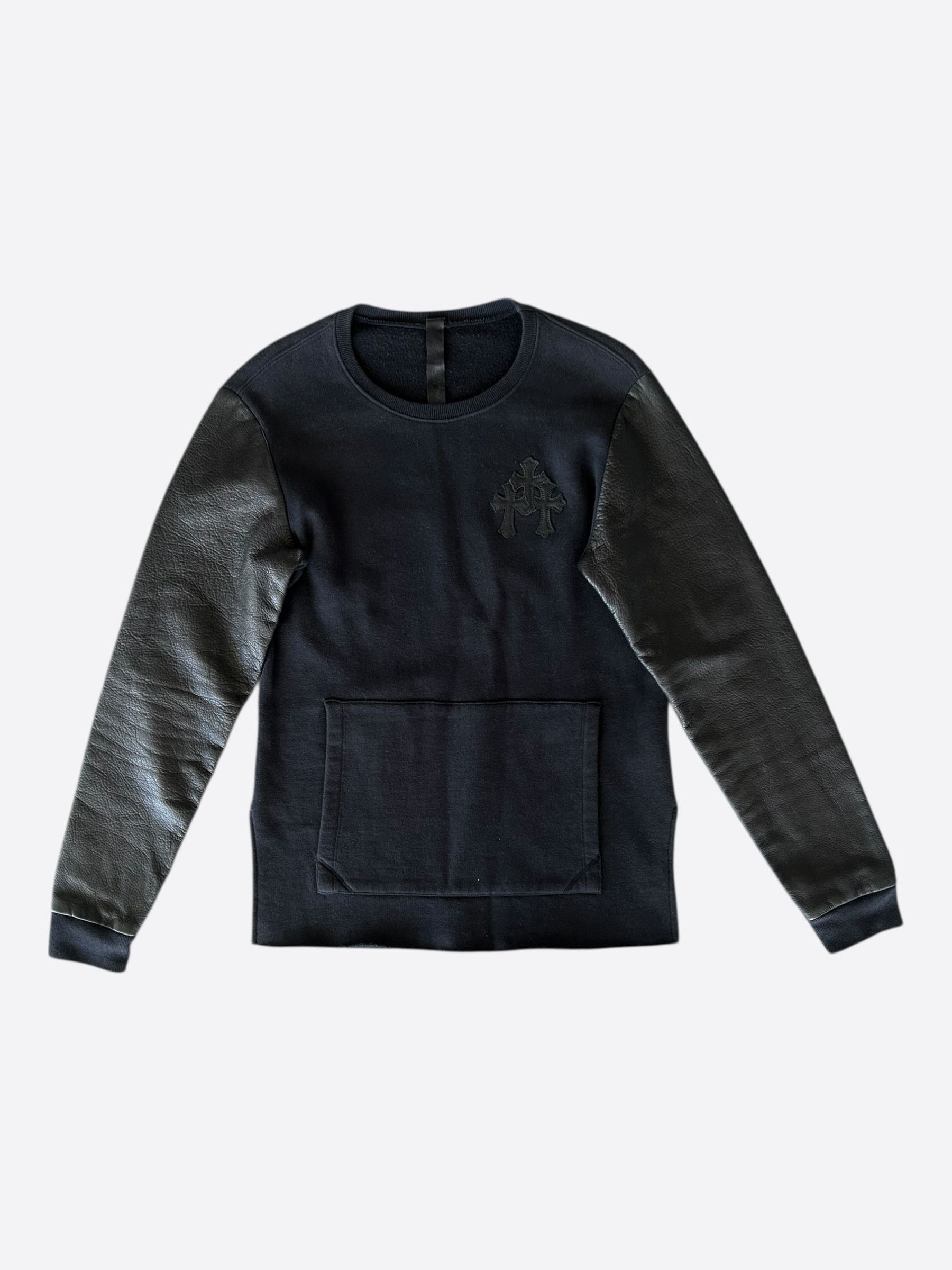 Chrome Hearts Chrome Hearts Black Leather Triple Cross Sweater Size US S / EU 44-46 / 1 - 1 Thumbnail