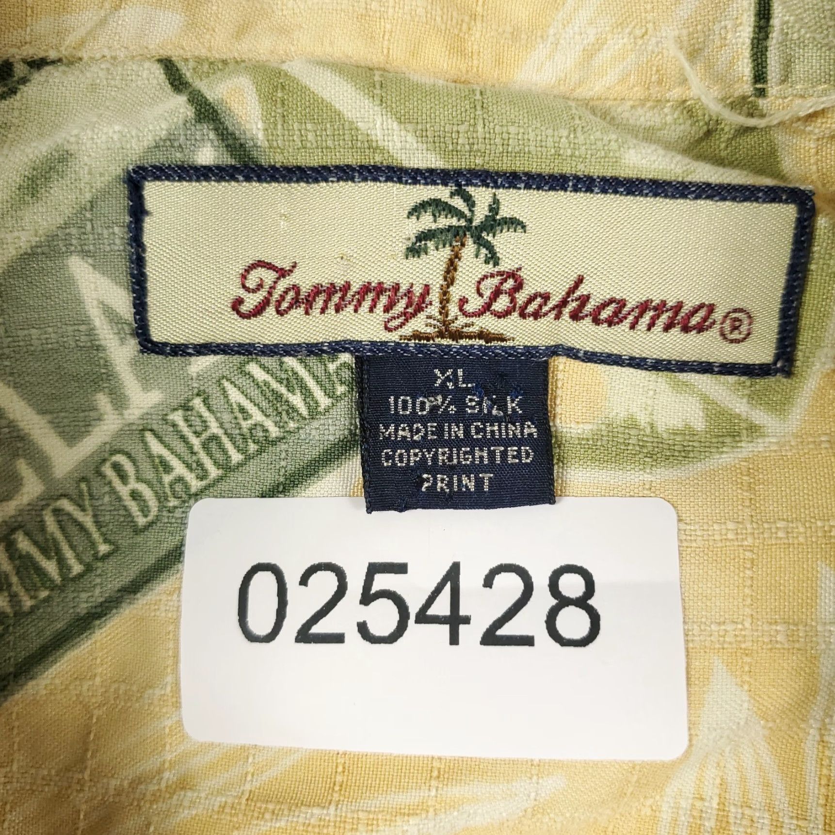 Tommy Bahama Tommy Bahama Shirt Men XL Yellow Floral Camp Tropical Button Up Short Sleeve Silk Hawaiian Aloha Mens Size US XL / EU 56 / 4 - 6 Thumbnail