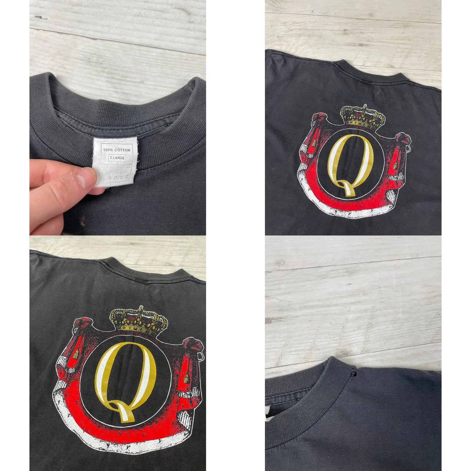 Logo 7 VINTAGE Freddie Mercury Queen Big Logo T Shirt Men XL Black Size US XL / EU 56 / 4 - 8 Thumbnail