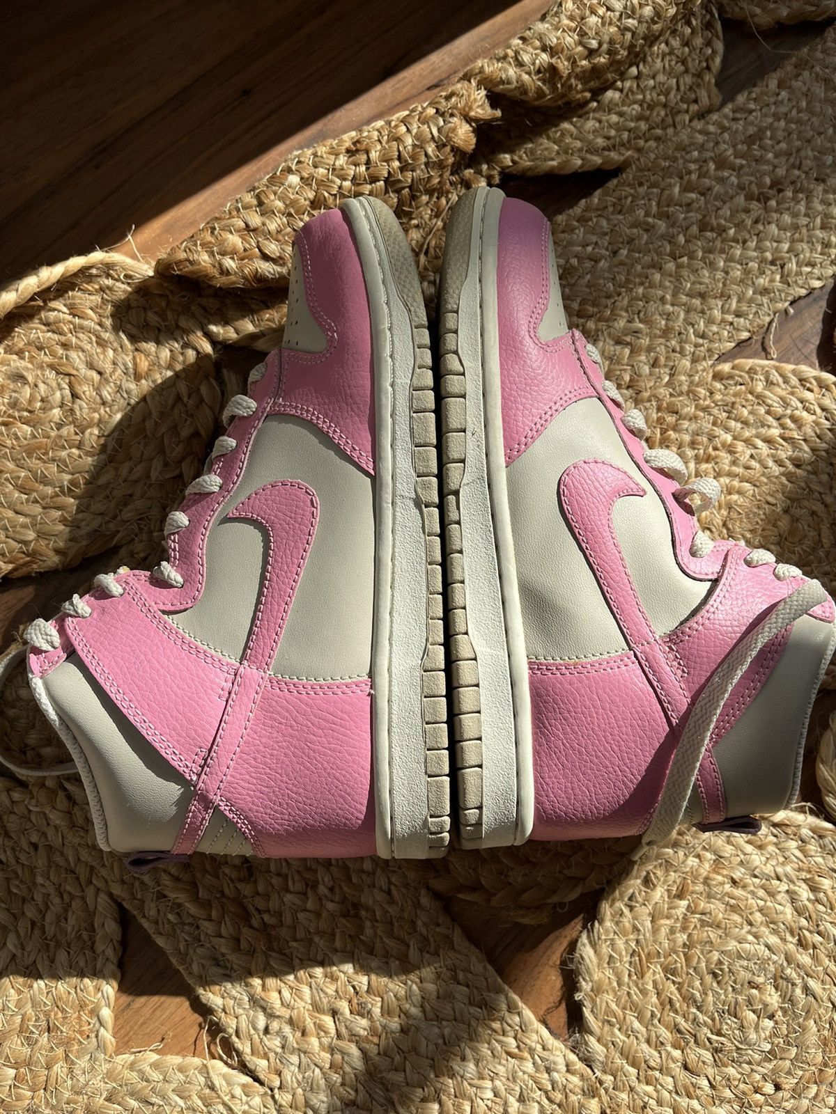 Japanese Brand × Nike Vintage Nike Dunk 🌸 coquette bear velvet y2k goth university Size US 6 / IT 36 - 7 Thumbnail