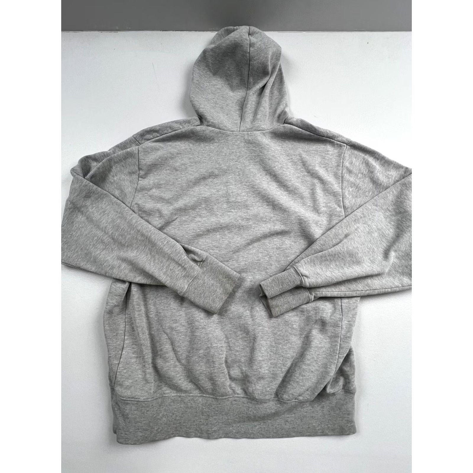 Nike Nike Hoodie Mens Large Gray Pullover Fleece Swoosh Logo Front Kangaroo Pocket Crew Neck Sweatshirt Winter Size US L / EU 52-54 / 3 - 2 Thumbnail