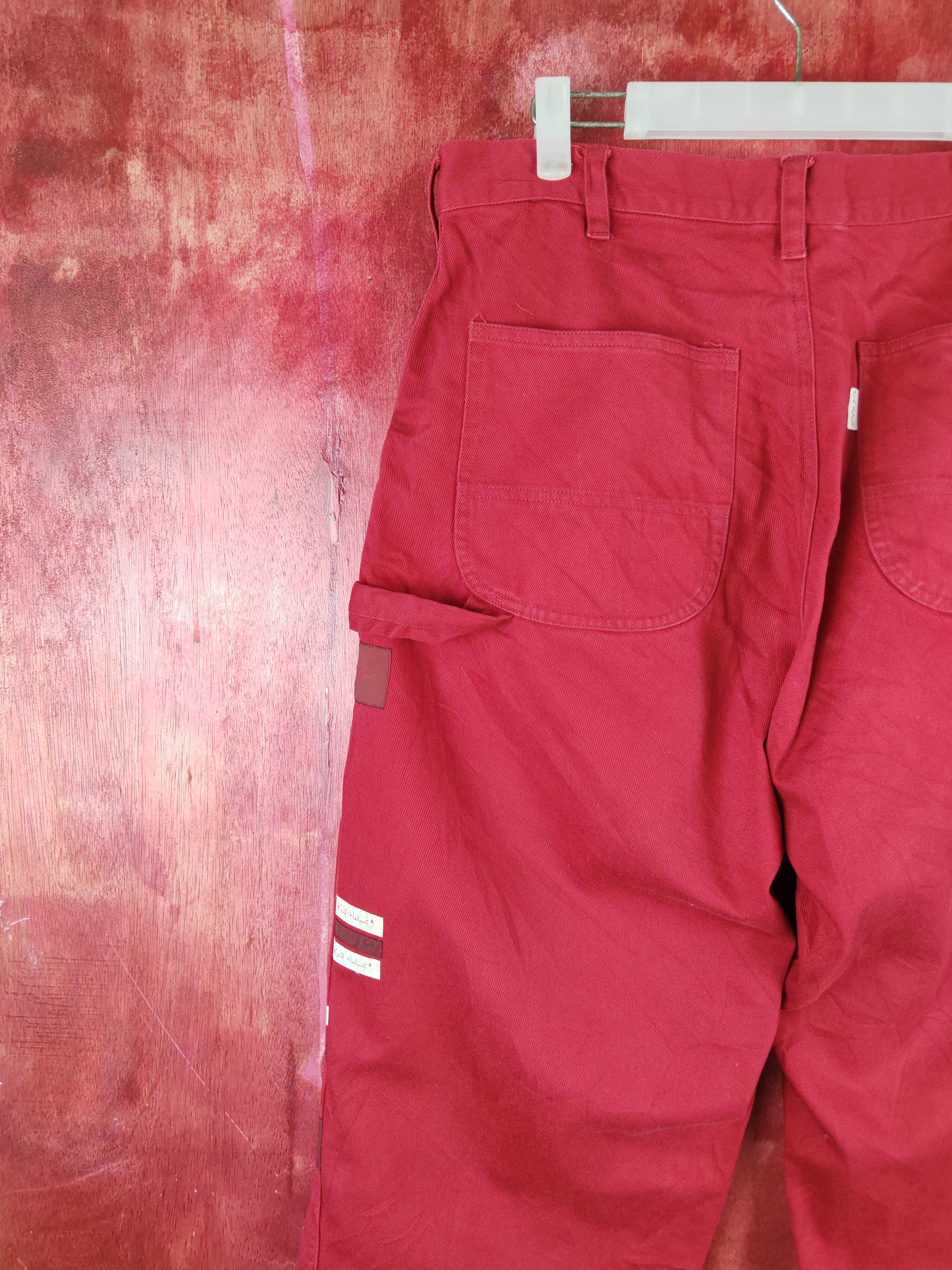 Japanese Brand Karl Helmut Red Multipocket Soft Denim #S1323 Size US 34 / EU 50 - 11 Thumbnail