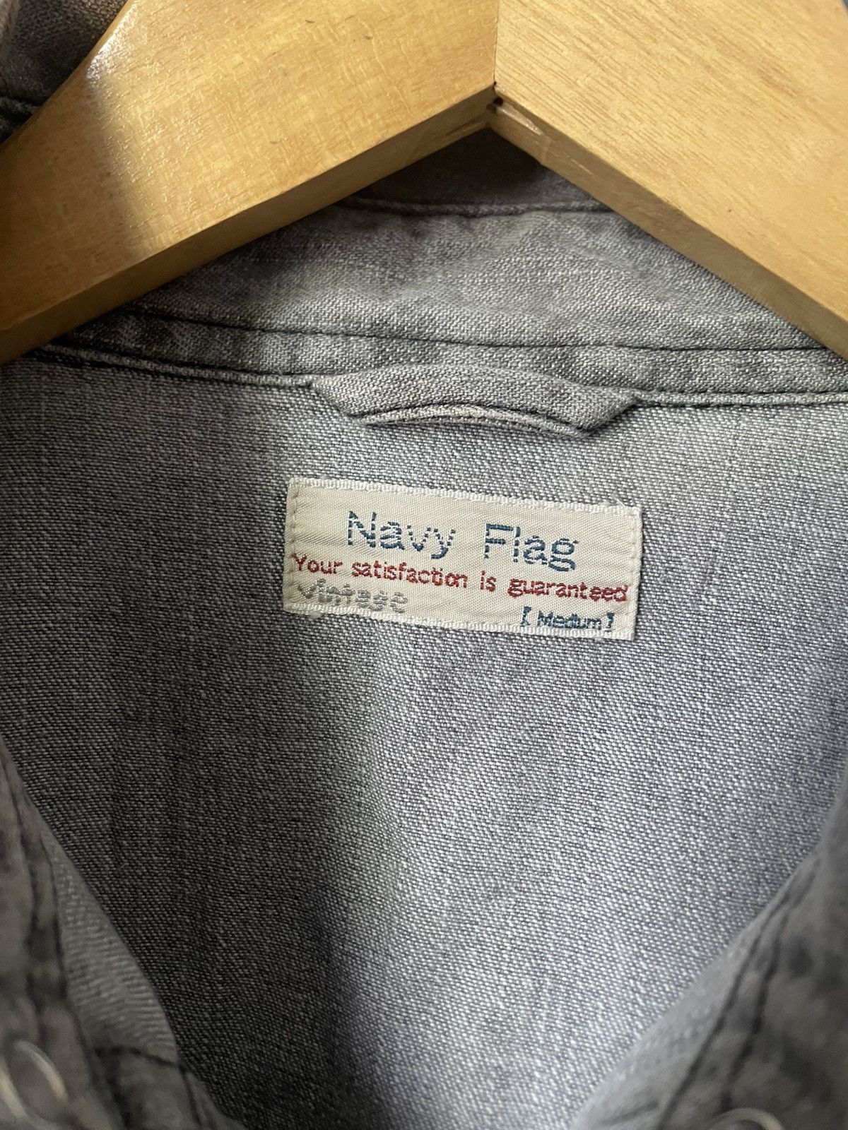 14th Addiction Studded Shirt Navy Flag Goth Grunge Ifsixwasnine Lgb Style Size US M / EU 48-50 / 2 - 8 Thumbnail