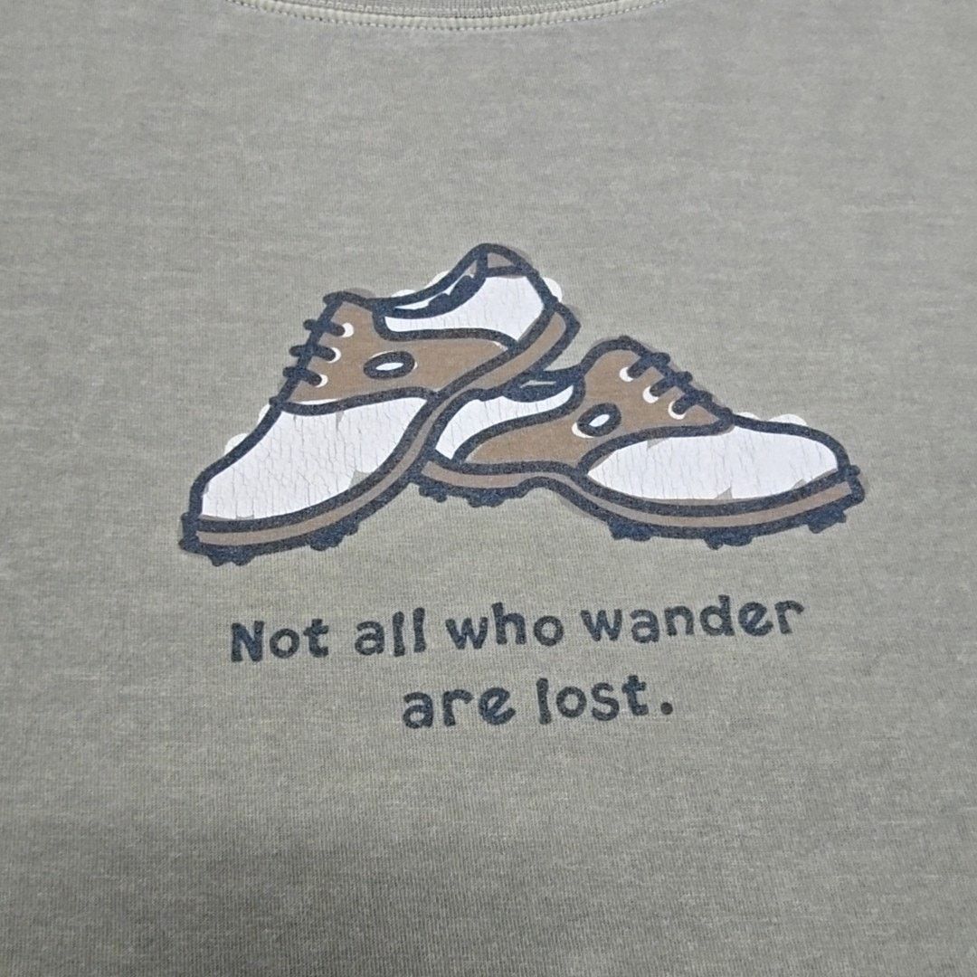 Life is Good Life is Good Not All Who Wander Are Lost XL Gray Faded Tee Size US XL / EU 56 / 4 - 2 Thumbnail