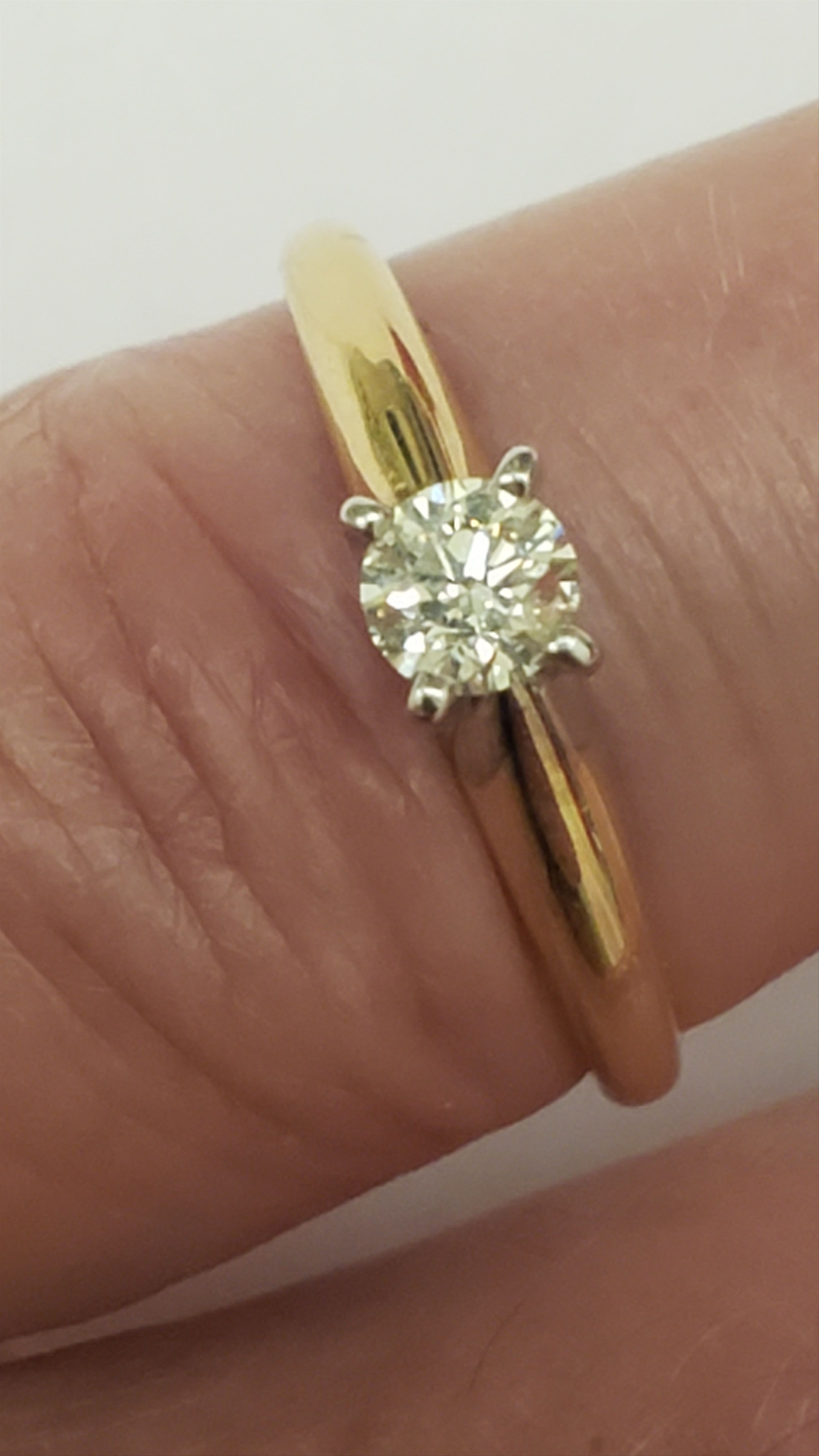 Other Estate 14k gold .25ct solitaire diamond engagement ring Size ONE SIZE - 3 Thumbnail