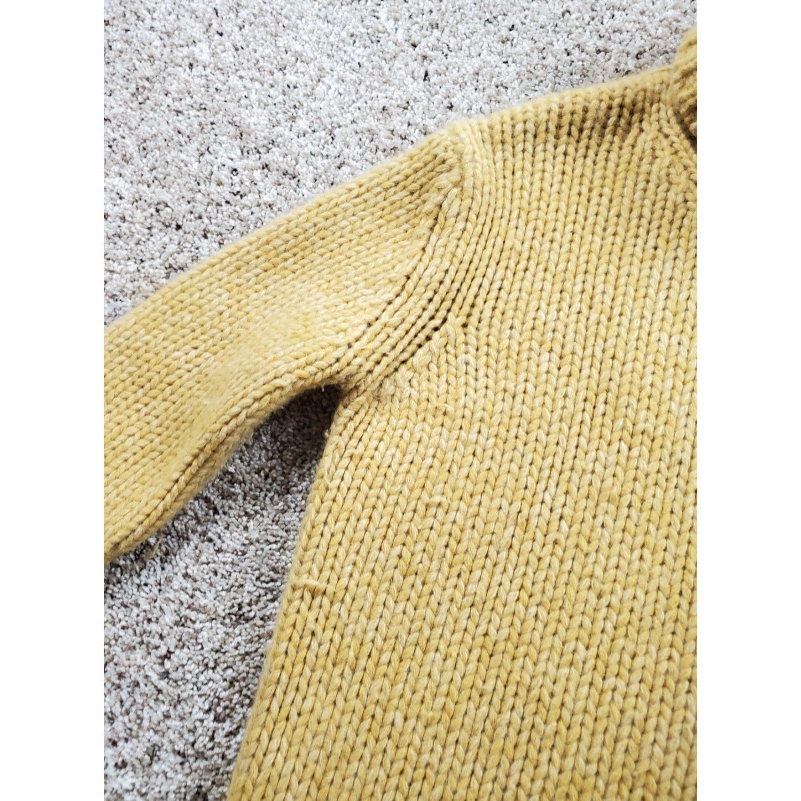 J.Crew J.Crew Sweater Womens Petite Small Turtleneck Lambswool Angora Knit Mustard Size S / US 4 / IT 40 - 4 Thumbnail