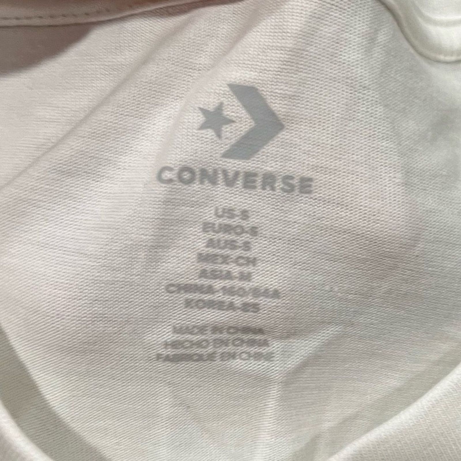 Converse NWOT Converse Star Chevron Mountain Graphic T-Shirt White S Size S / US 4 / IT 40 - 3 Thumbnail