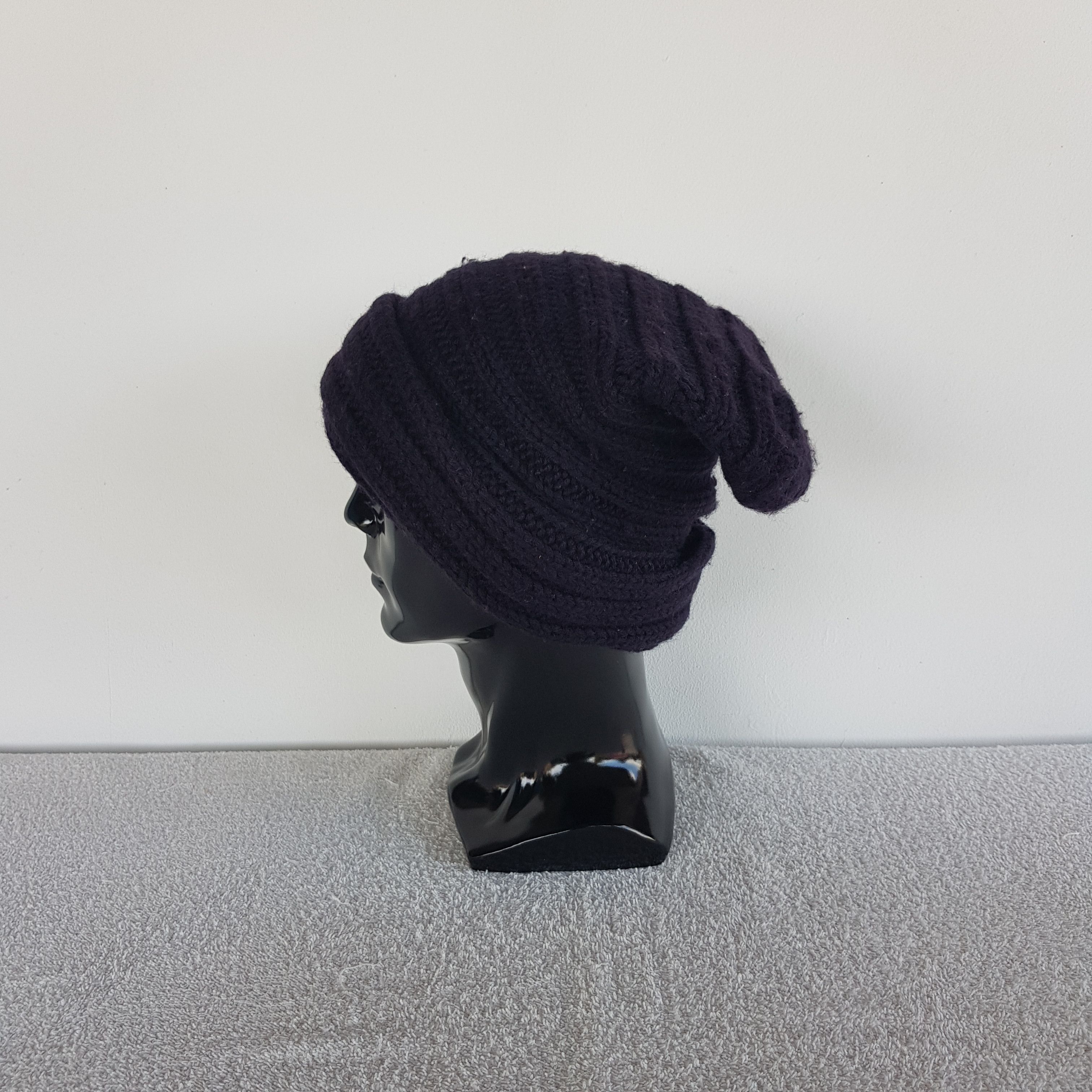 Aran Isles Knitwear Vintage Beams Beanie Fair Isle Ribbed Knit Snow Caps Hats. Size ONE SIZE - 4 Thumbnail