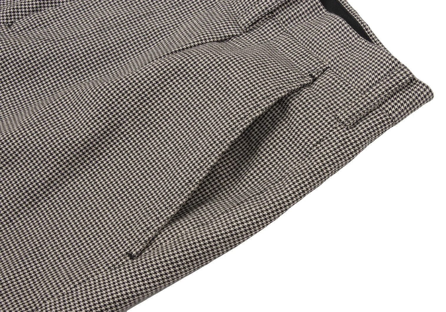 Yohji Yamamoto Yohji Yamamoto Black Houndstooth Stack Pants Size US 32 / EU 48 - 4 Thumbnail