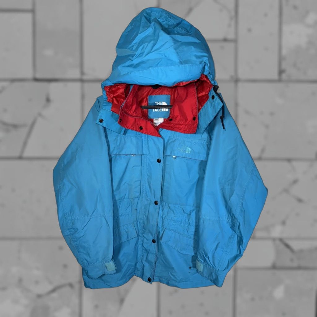 The North Face VTG The North Face Gore Tex Hooded Parka Womens M USA Teal Red Parka Hooded Womens M USA Size M / US 6-8 / IT 42-44 - 1 Thumbnail