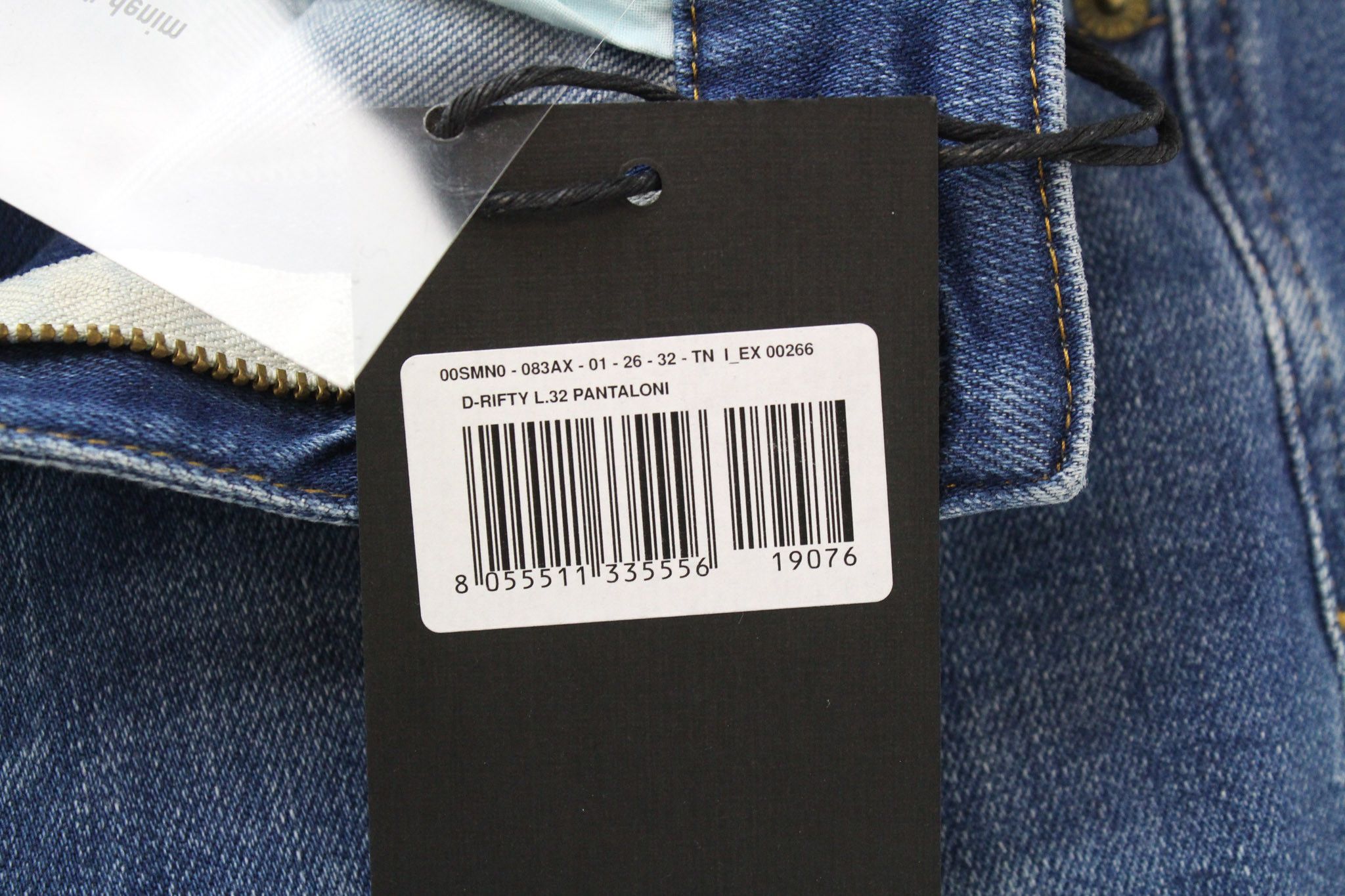 Diesel D-RIFTY 083AX W26/L32 Blue Distressed Jeans 70466 Size 26" / US 2 / IT 38 - 6 Thumbnail