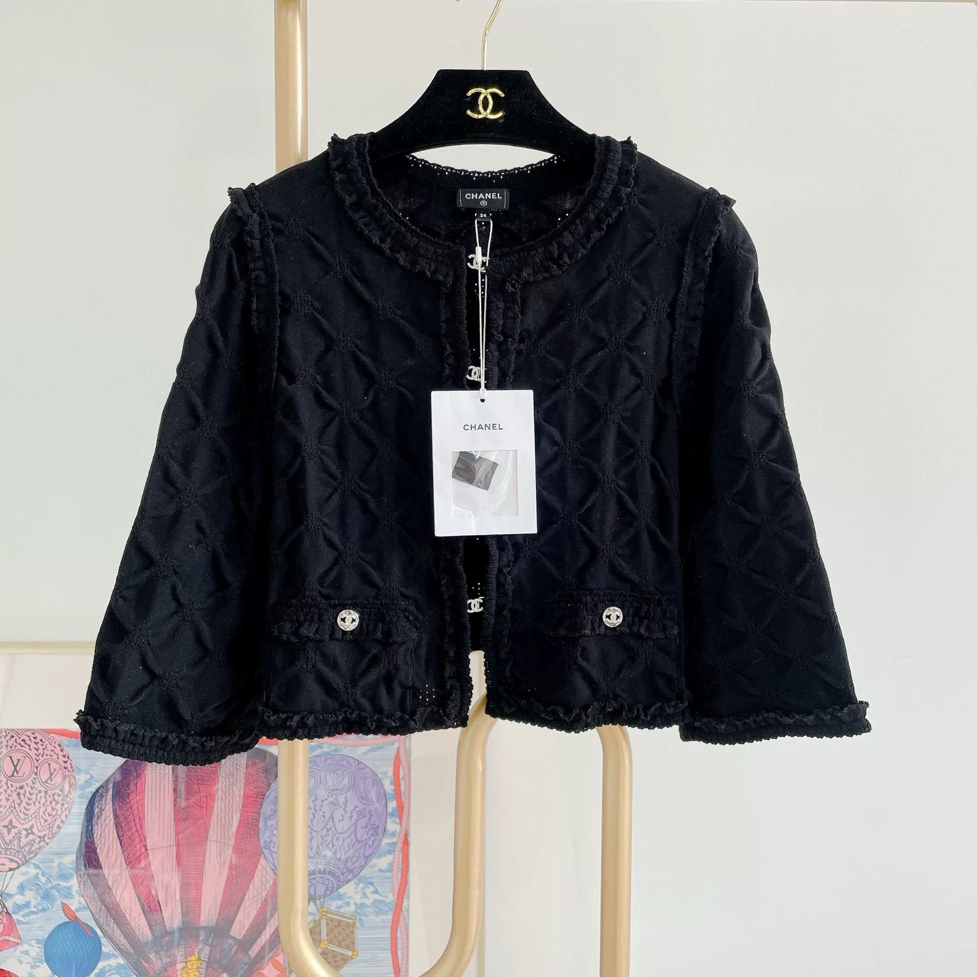 Chanel CHANEL Black Knit Cardigan Size 34 Size US S / EU 44-46 / 1 - 1 Thumbnail