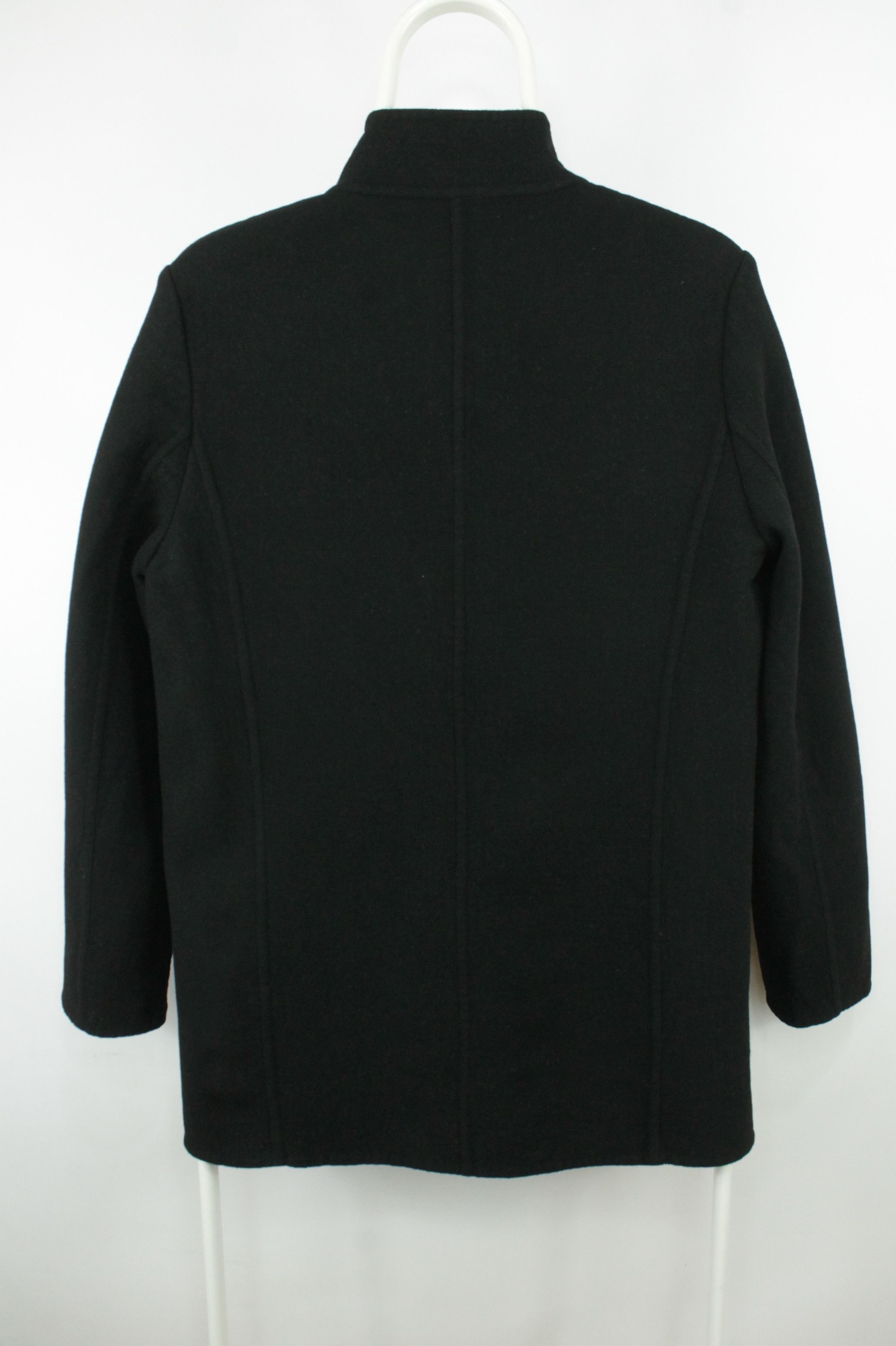 Max Mara Vintage Max Mara Black Wool Full Zip Jacket Size L / US 10 / IT 46 - 7 Thumbnail