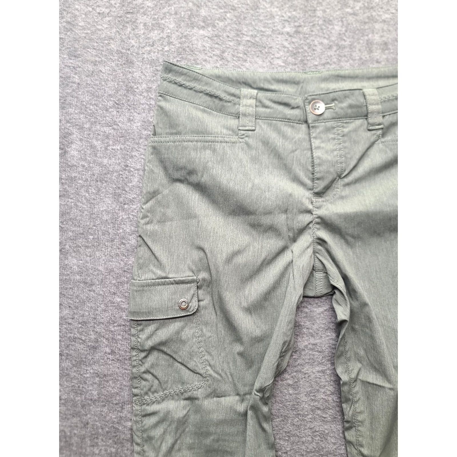 Eddie Bauer Eddie Bauer Capri Pants Womens 2 Travex Guide Pro Active Fit Mid Rise Hiking Pants Capris Green 28in Inseam 21in Regular Mens? Size 26" / US 2 / IT 38 - 7 Thumbnail