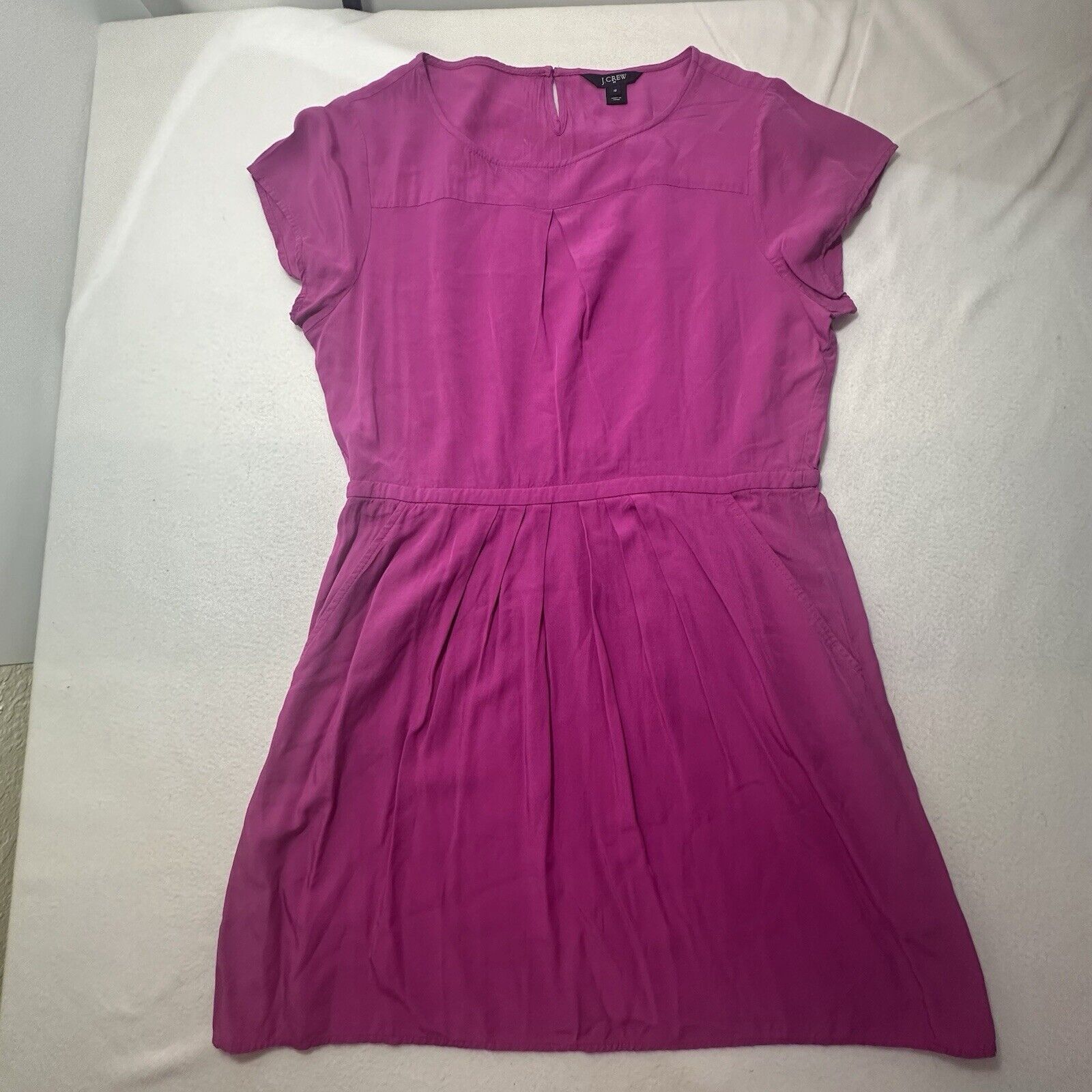 J.Crew J. Crew 12 Magenta Pink Mini Dress Pullover Pockets Size XL / US 12-14 / IT 48-50 - 1 Thumbnail