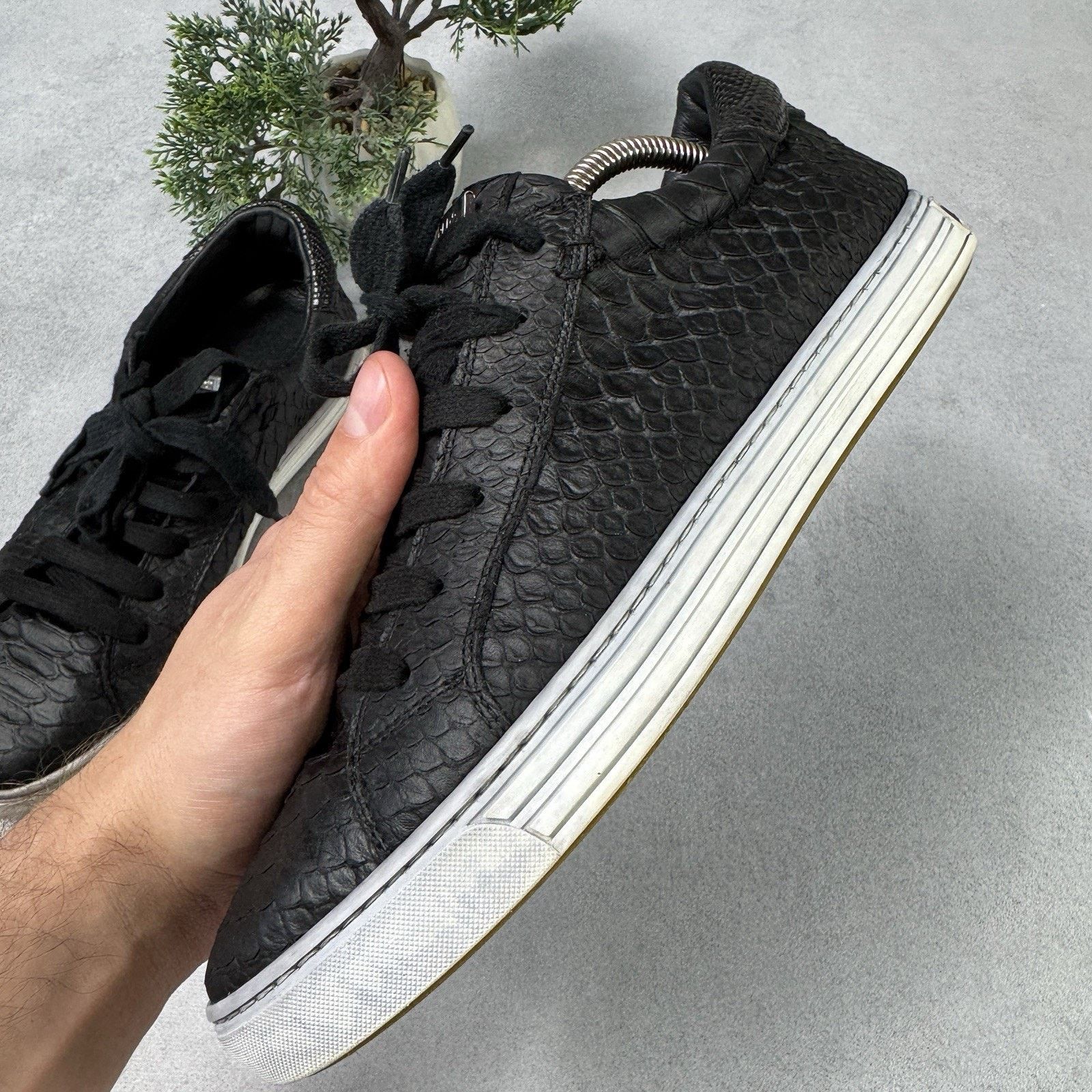Dsquared2 DSQUARED2 Python Textured Sneakers Black Tennis Size 40 US 7 Size US 7 / EU 40 - 13 Thumbnail