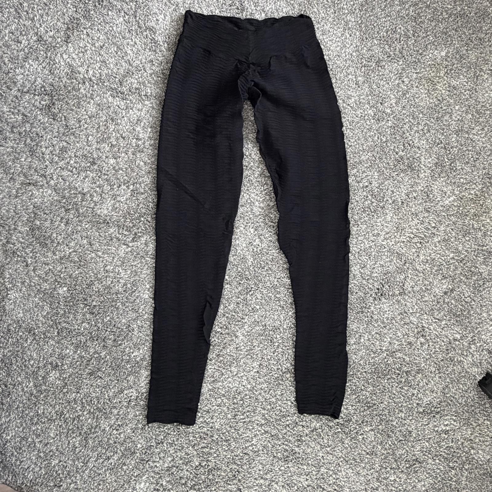 Other Booty By Brabants Original Textured High Waisted Leggings OS Size 30" / US 8 / IT 44 - 3 Thumbnail